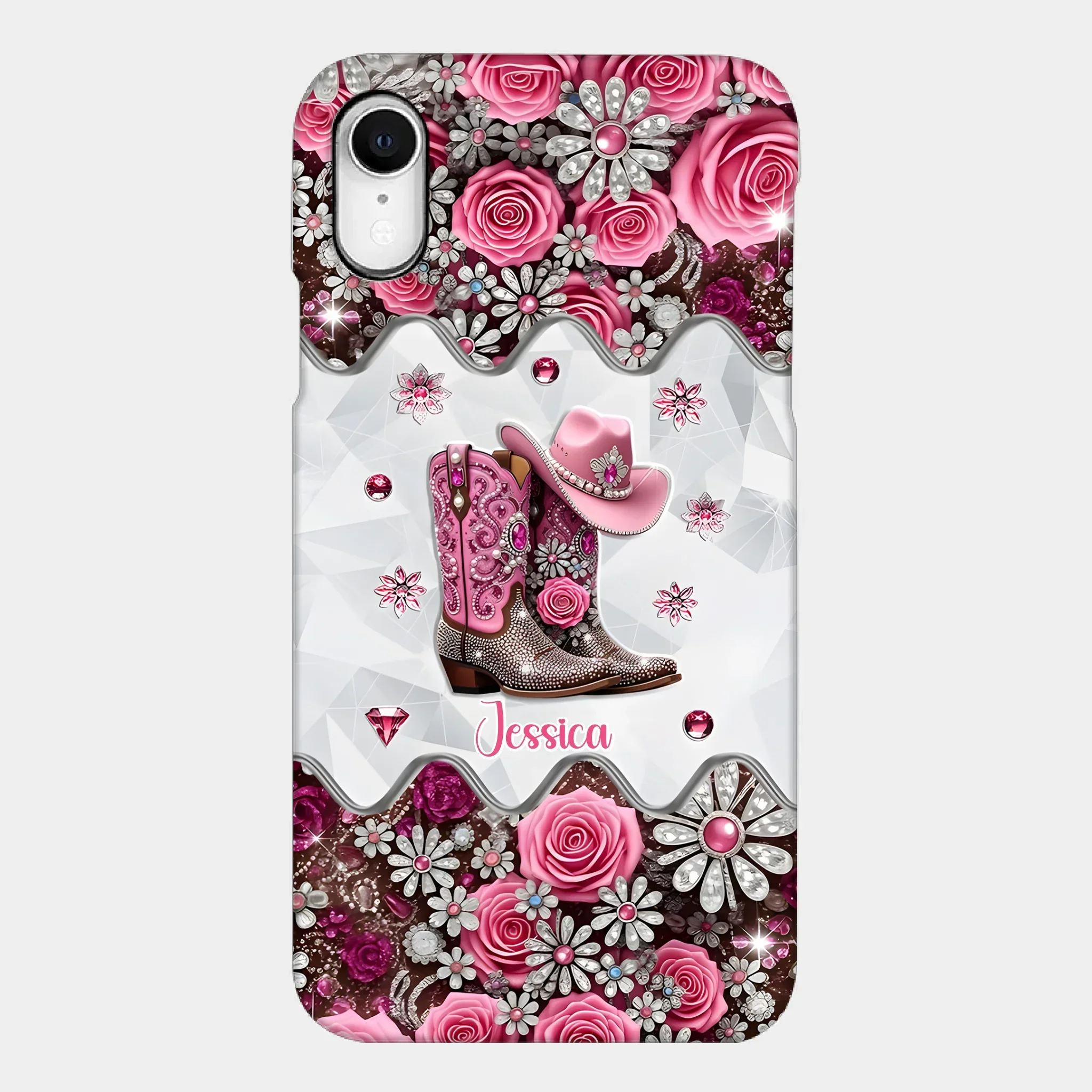 Cowgirl Boots - Personalized Cowgirl Full Print Phone Cases - Joliny