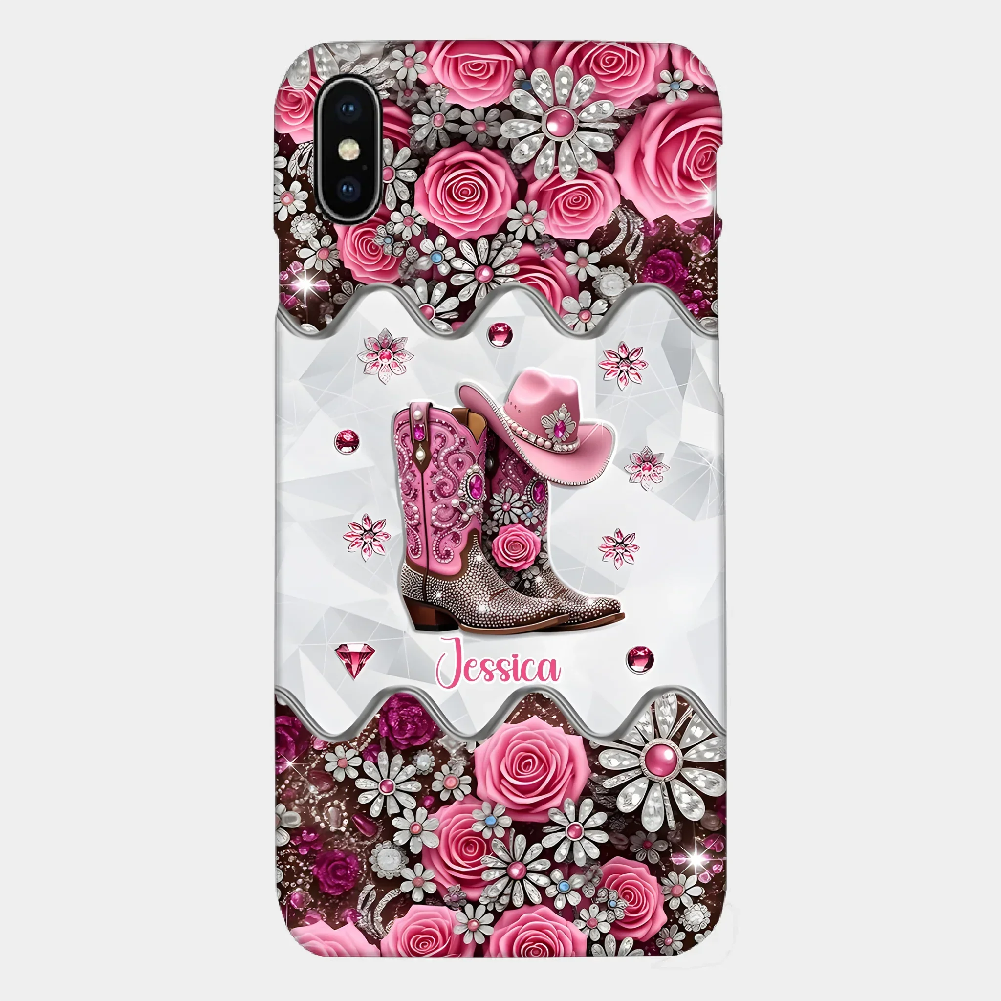 Cowgirl Boots - Personalized Cowgirl Full Print Phone Cases - Joliny
