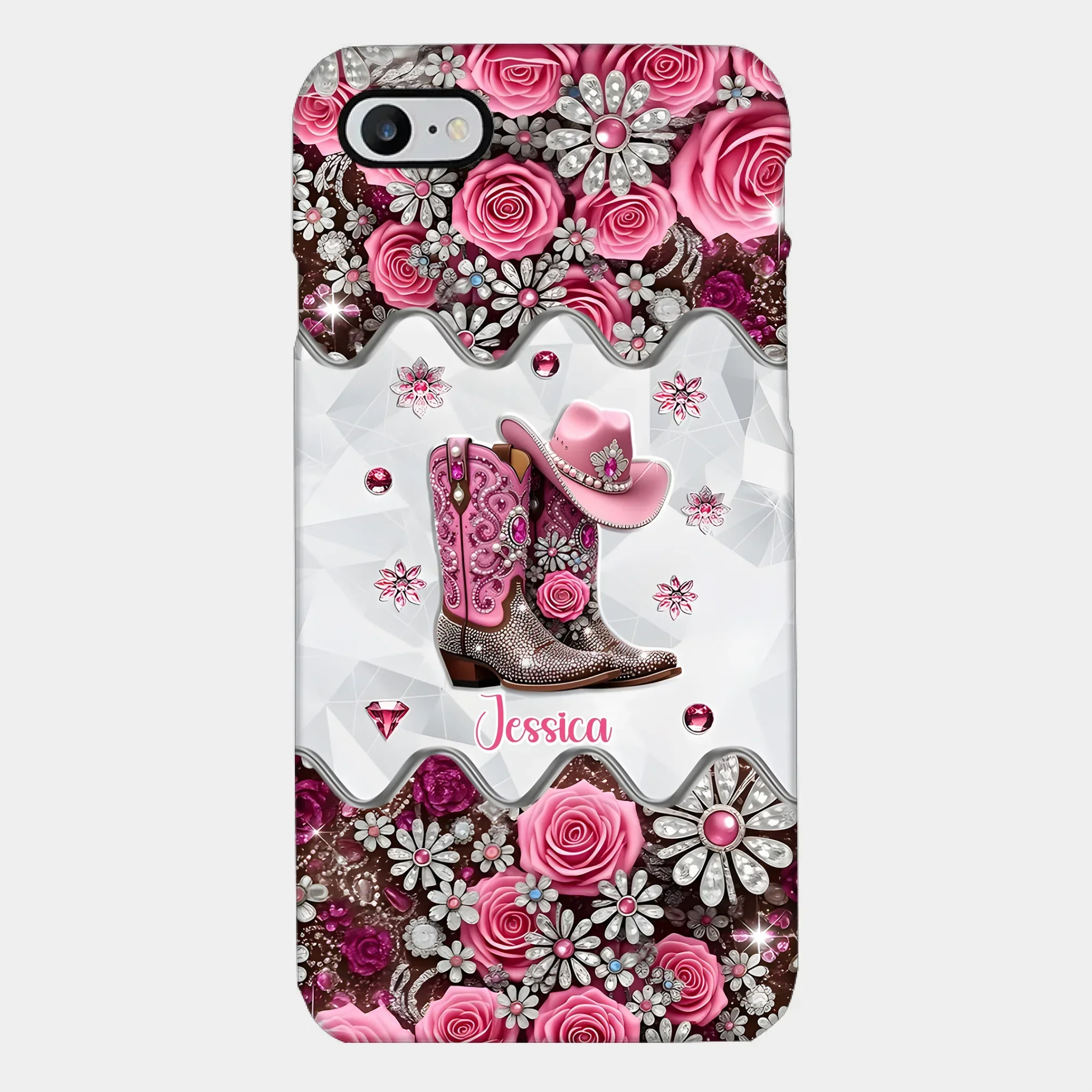 Cowgirl Boots - Personalized Cowgirl Full Print Phone Cases - Joliny