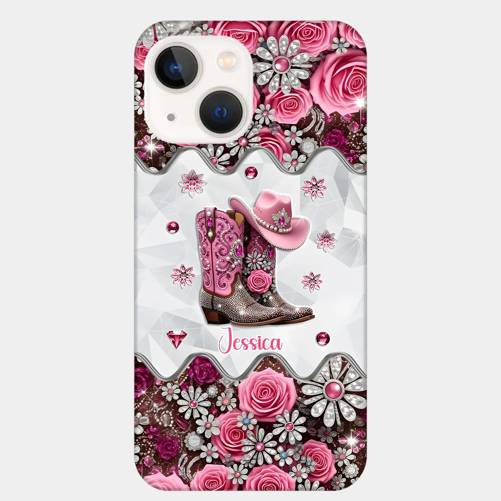 Cowgirl Boots - Personalized Cowgirl Full Print Phone Cases - Joliny