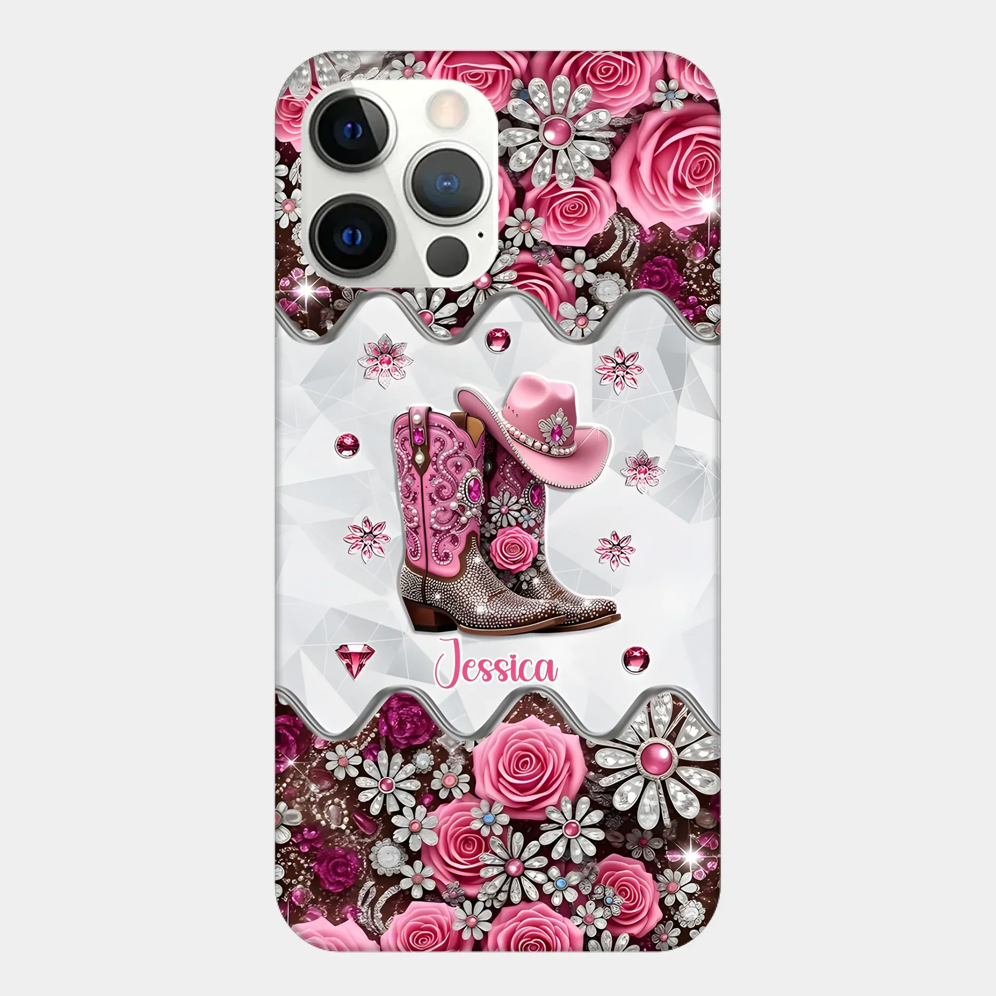 Cowgirl Boots - Personalized Cowgirl Full Print Phone Cases - Joliny