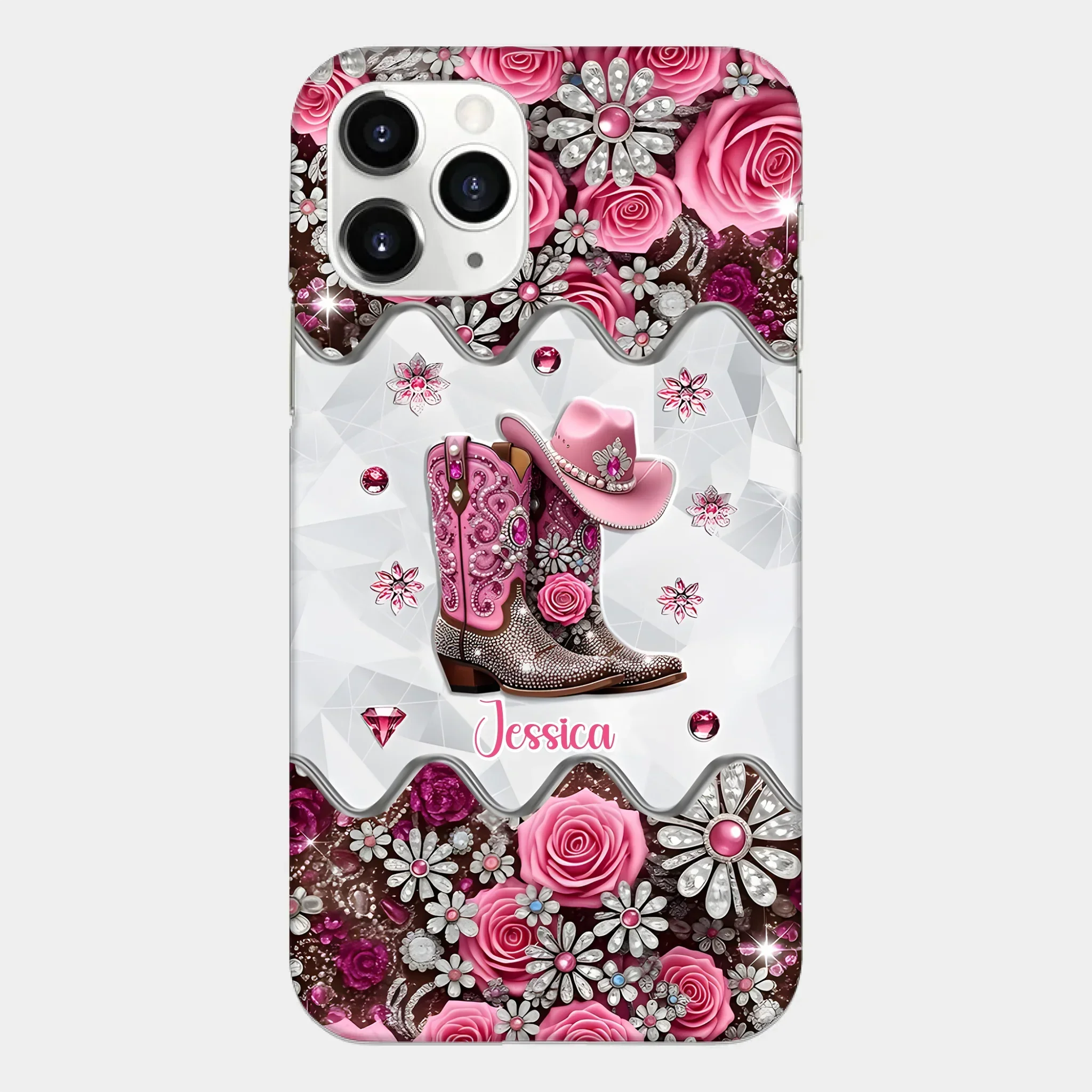 Cowgirl Boots - Personalized Cowgirl Full Print Phone Cases - Joliny