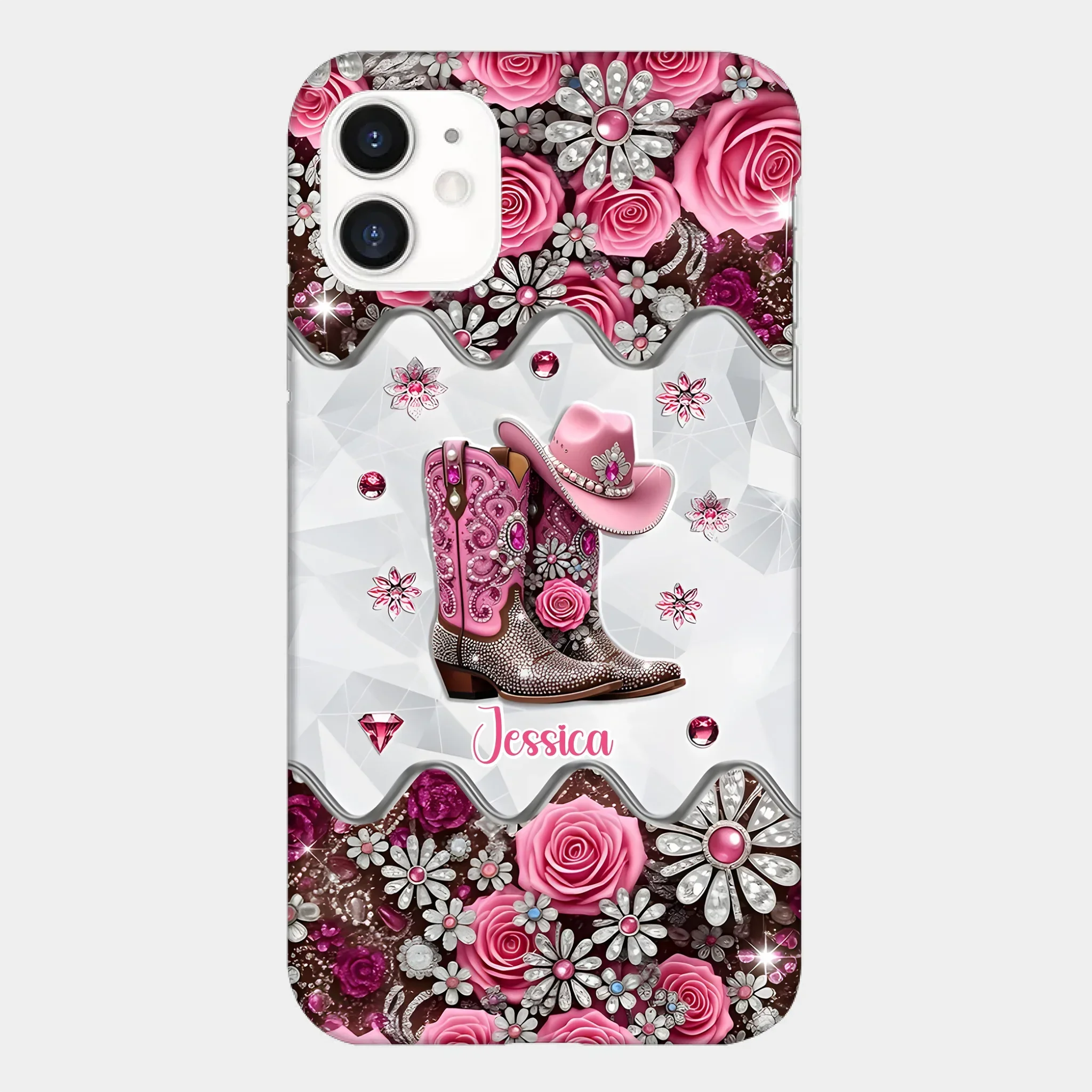 Cowgirl Boots - Personalized Cowgirl Full Print Phone Cases - Joliny