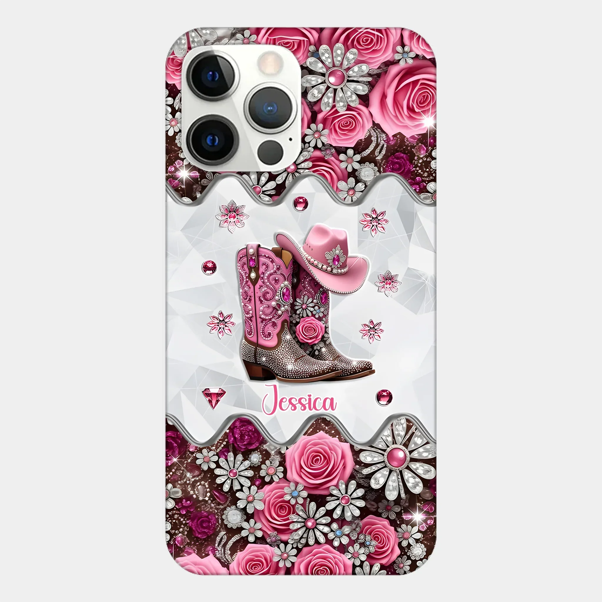 Cowgirl Boots - Personalized Cowgirl Full Print Phone Cases - Joliny