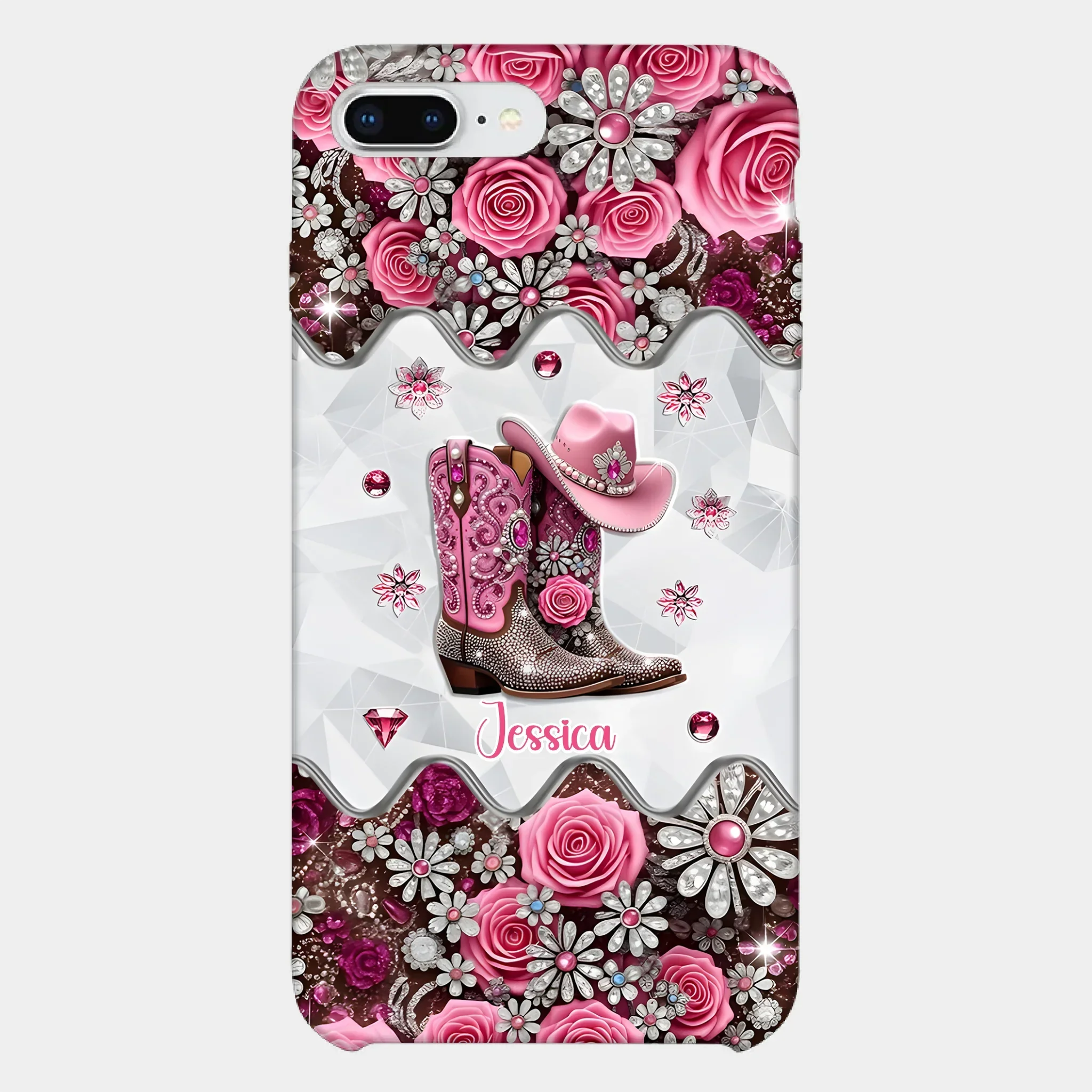Cowgirl Boots - Personalized Cowgirl Full Print Phone Cases - Joliny
