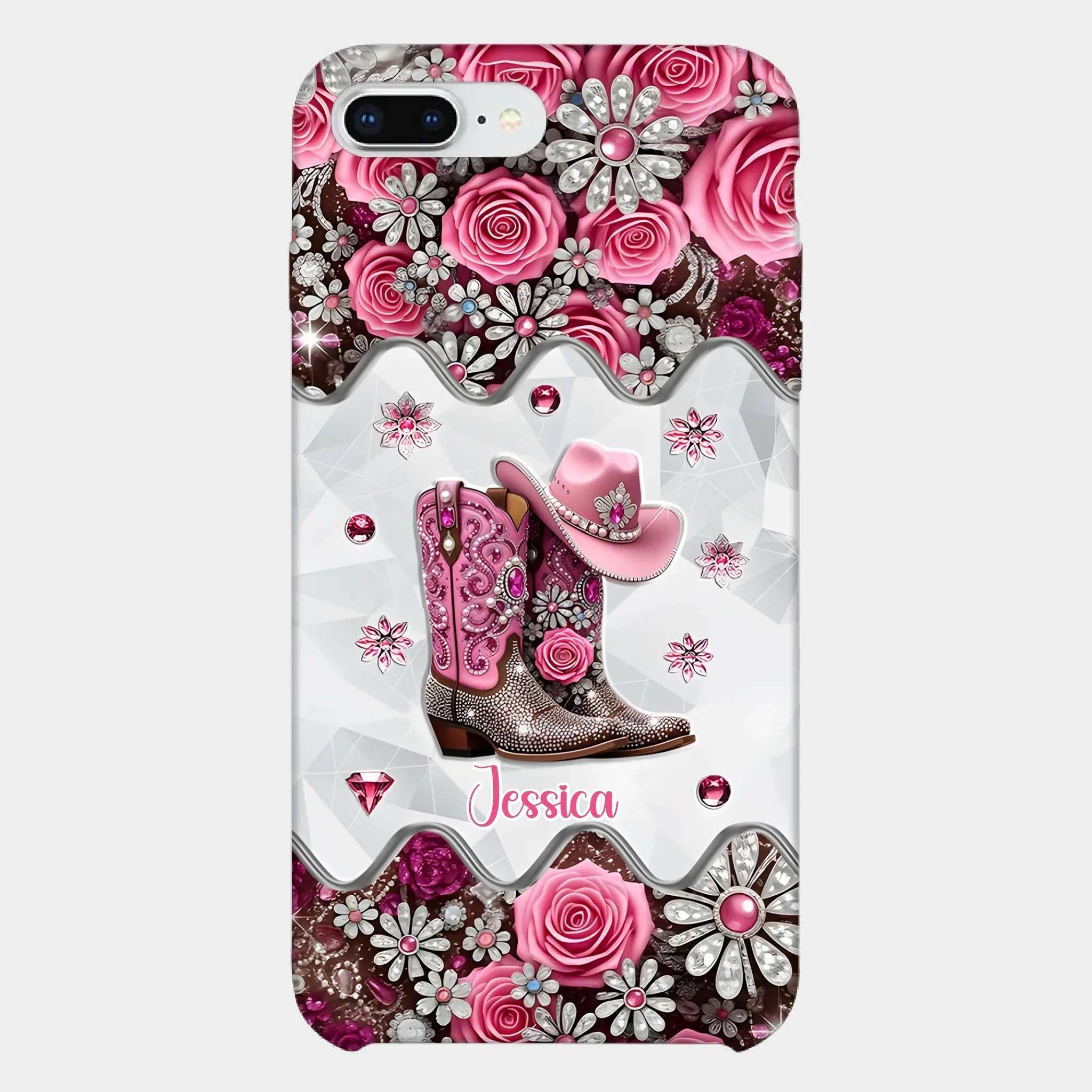 Cowgirl Boots - Personalized Cowgirl Full Print Phone Cases - Joliny