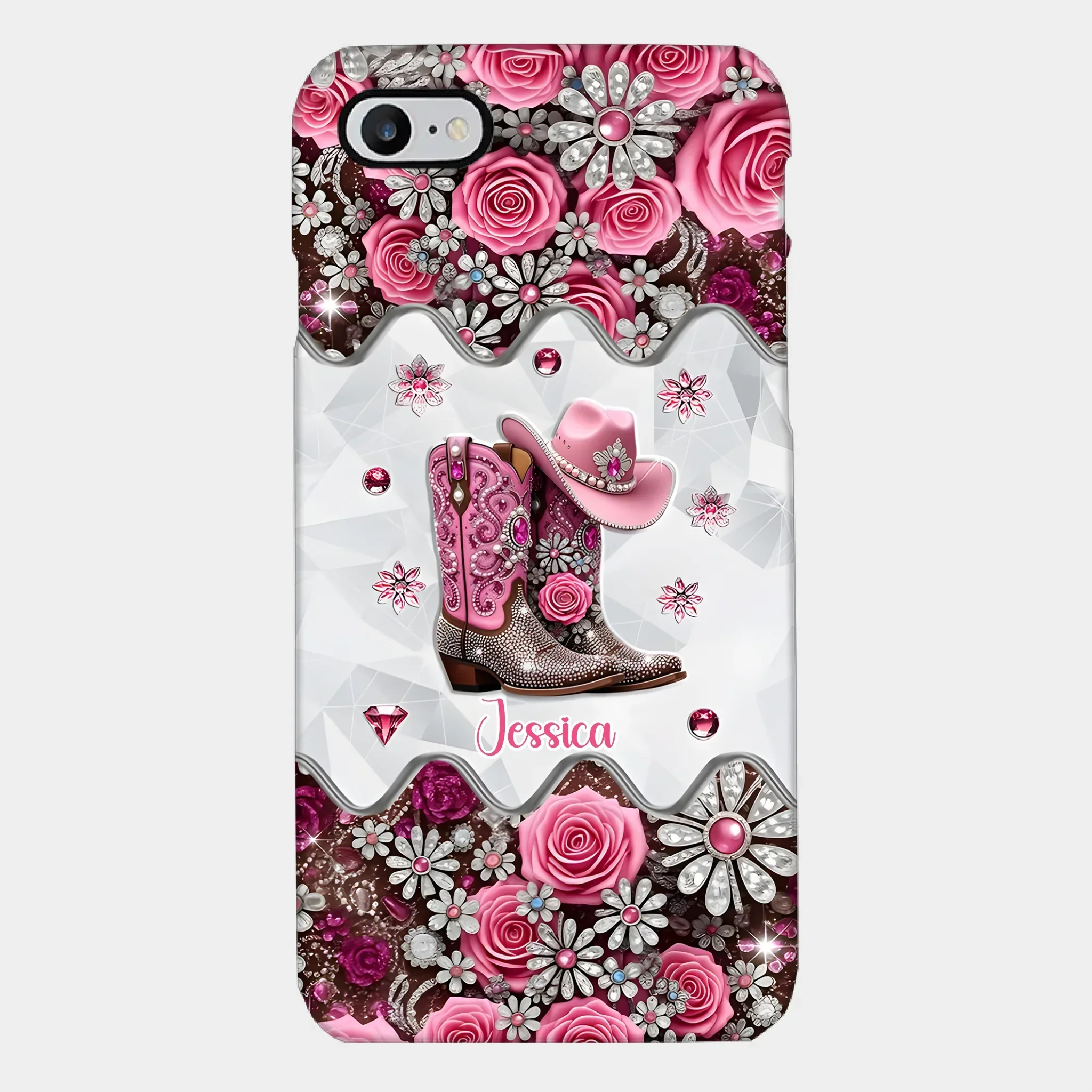 Cowgirl Boots - Personalized Cowgirl Full Print Phone Cases - Joliny
