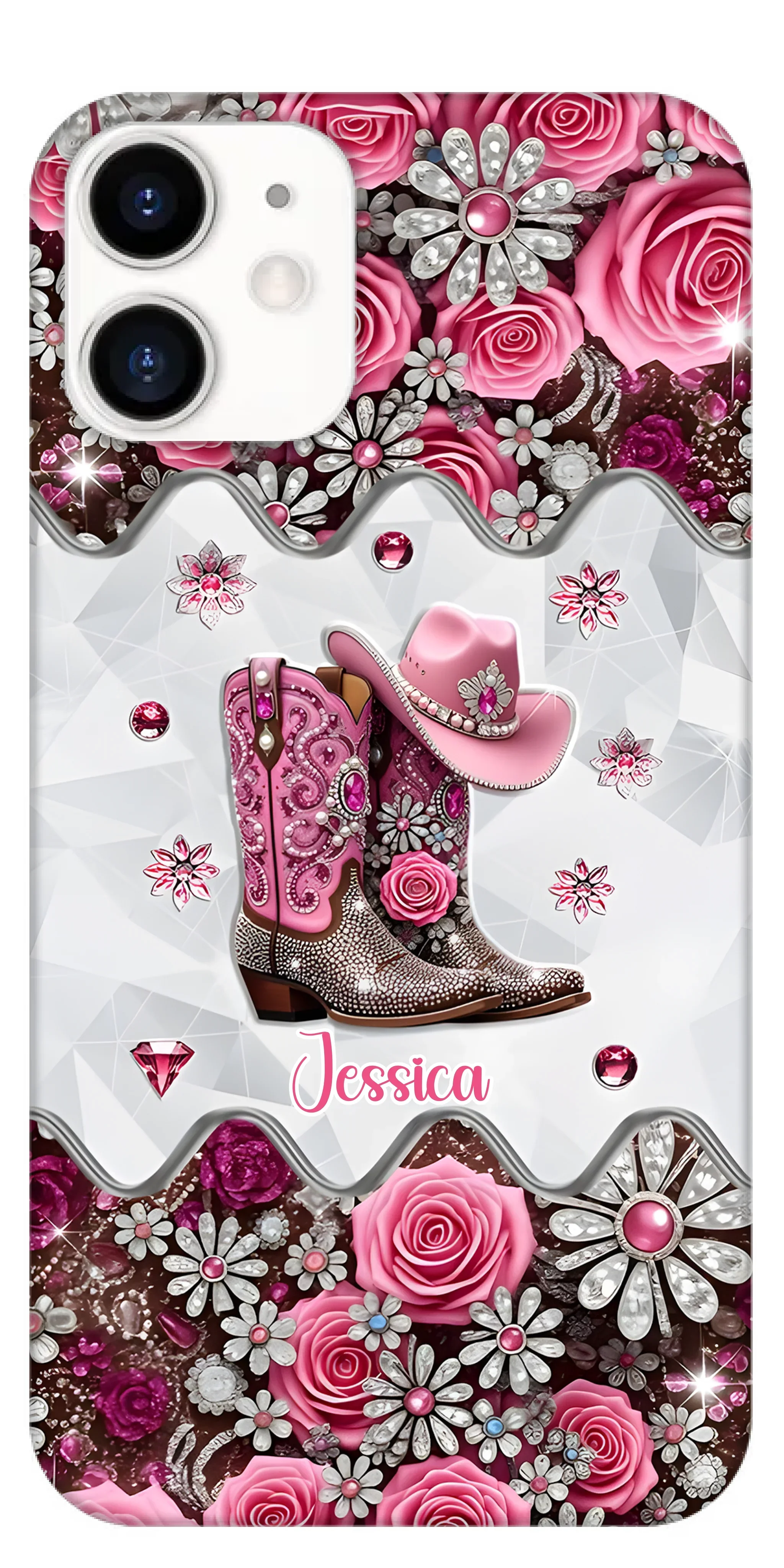 Cowgirl Boots - Personalized Cowgirl Full Print Phone Cases - Joliny