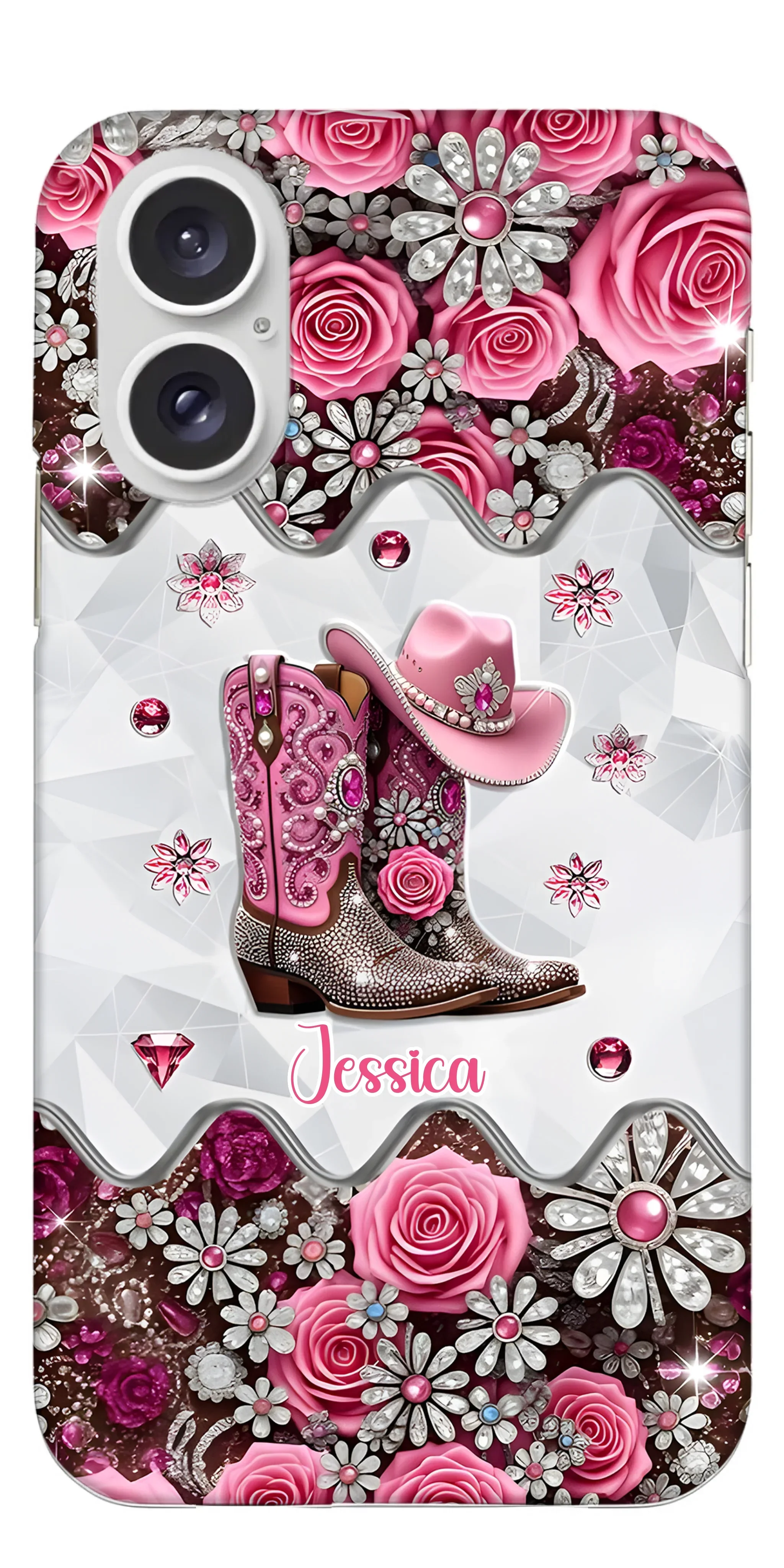 Cowgirl Boots - Personalized Cowgirl Full Print Phone Cases - Joliny
