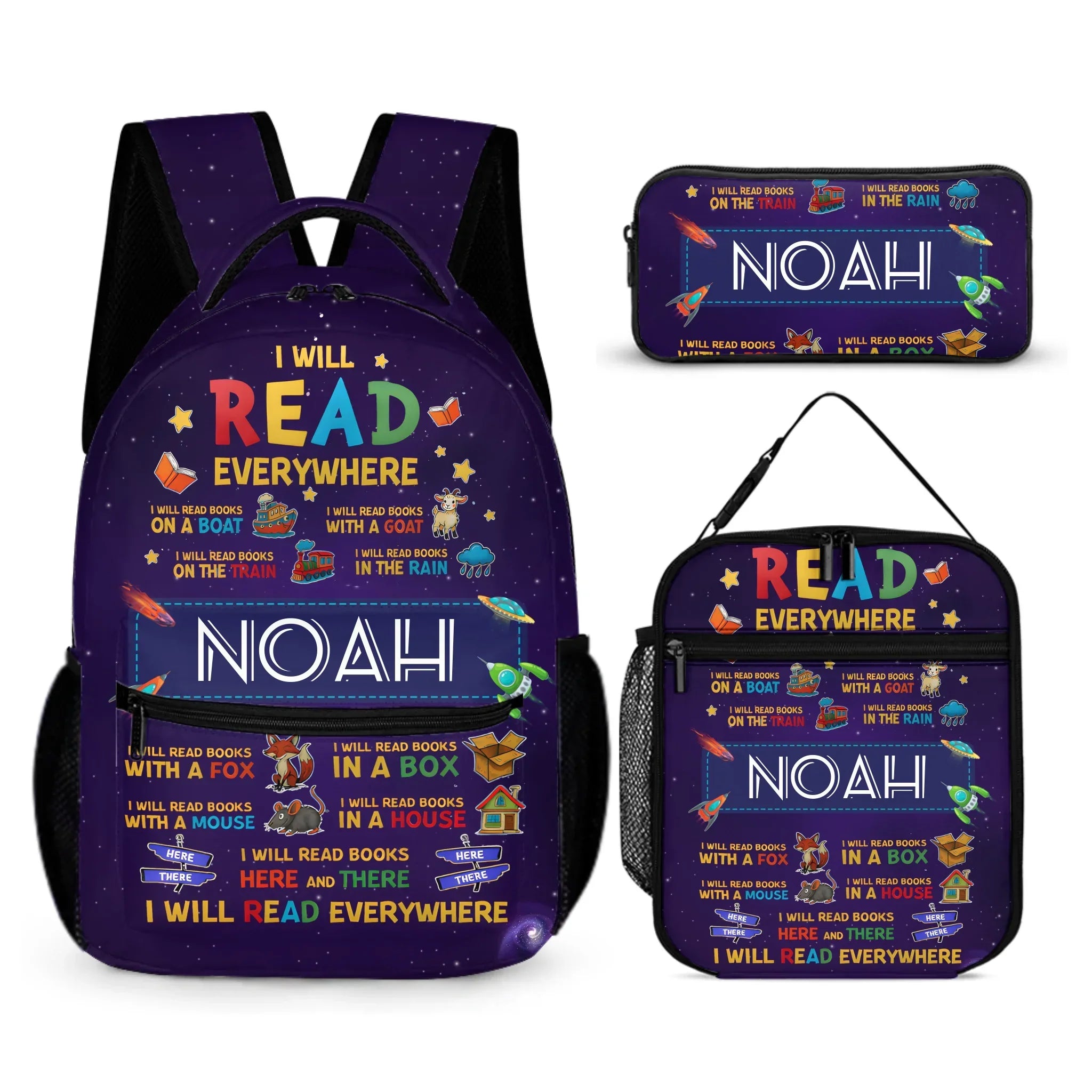 Space Reading Backpack - Gift For Child - Joliny