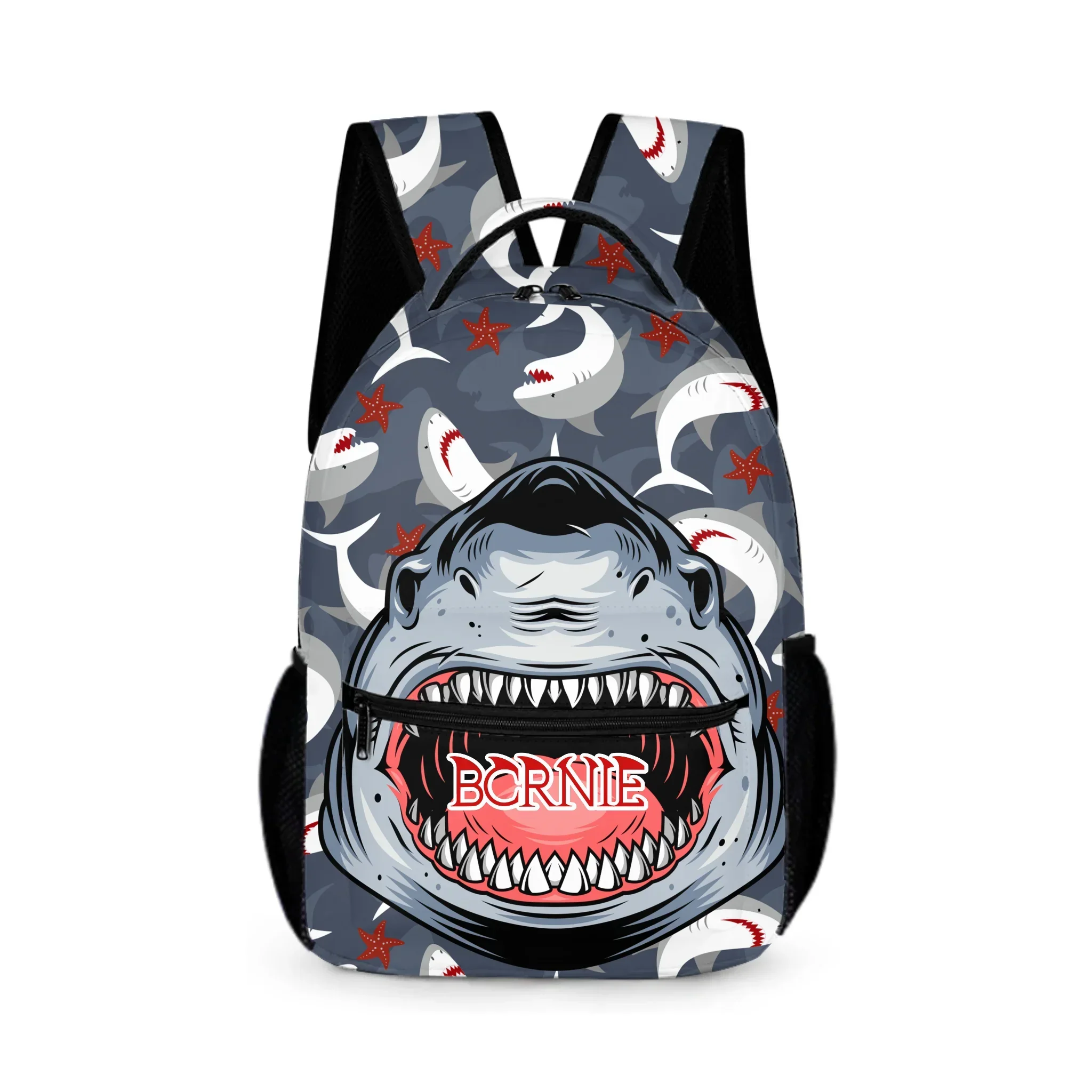 Customized Children'S Shark Backpack With Personalized Name-A Gift For Boys At The Beginning Of School Season - Joliny
