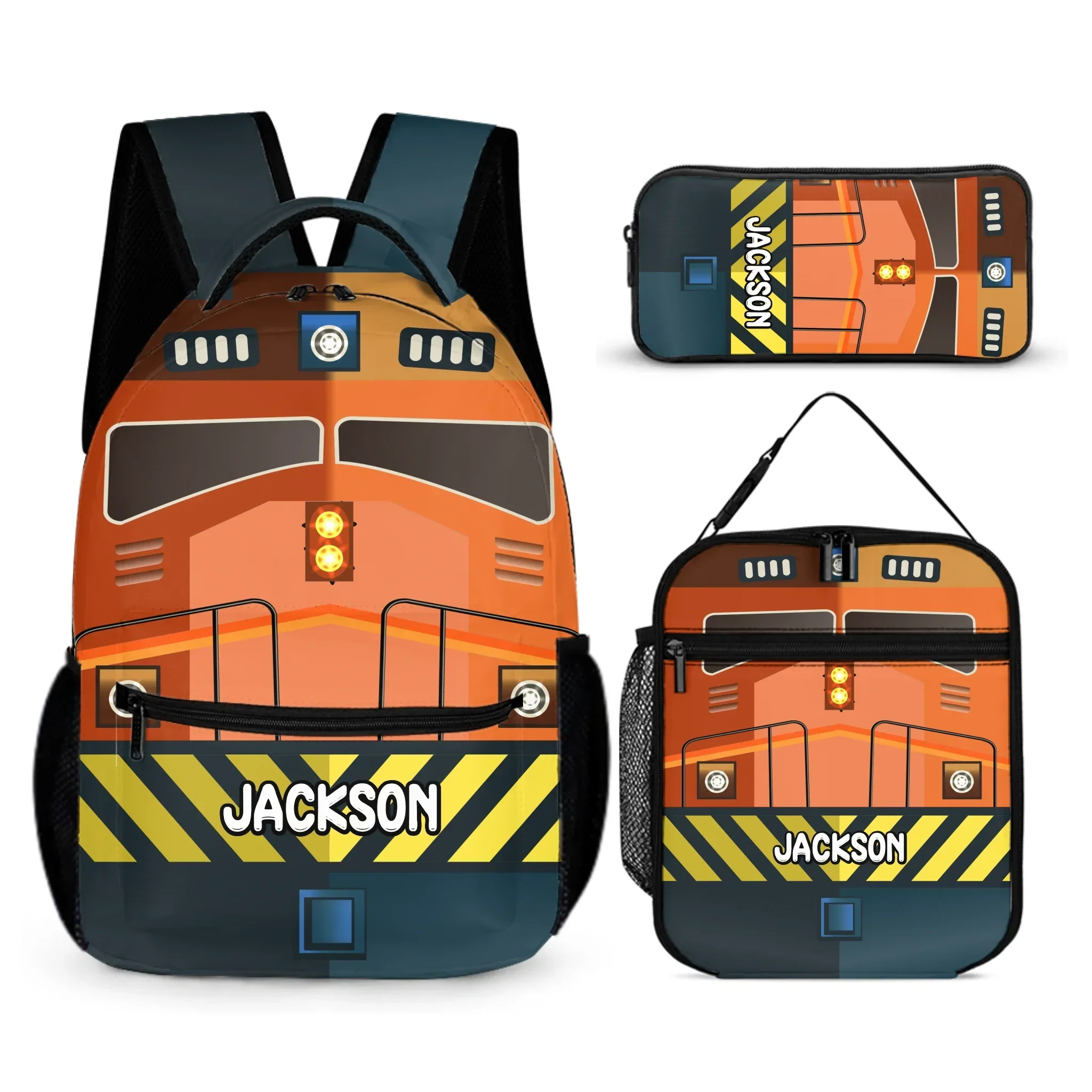 Personalized Name Custom Train Backpack - Back to School Gift for Kids - Joliny