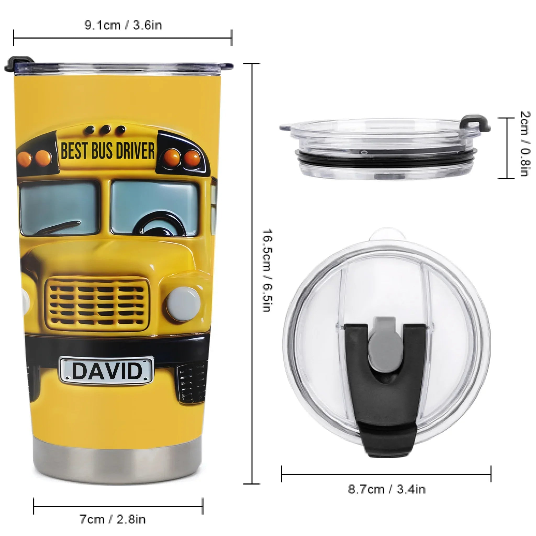 Best Bus Driver - Personalized Name Mug - Joliny