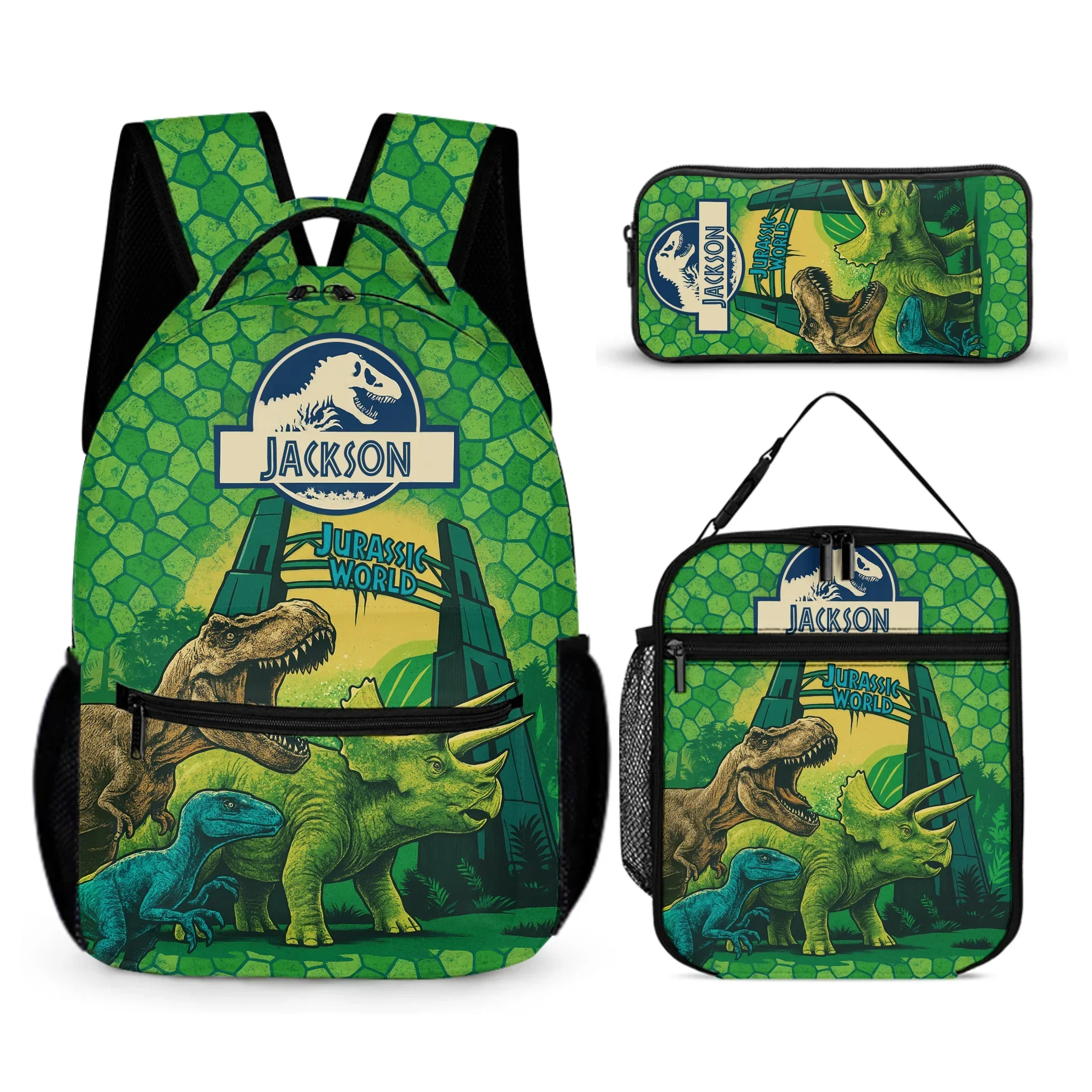 Jurassic World Name Custom Boys' Backpack - A Back-To-School Gift For Children Who Love Dinosaurs - Joliny