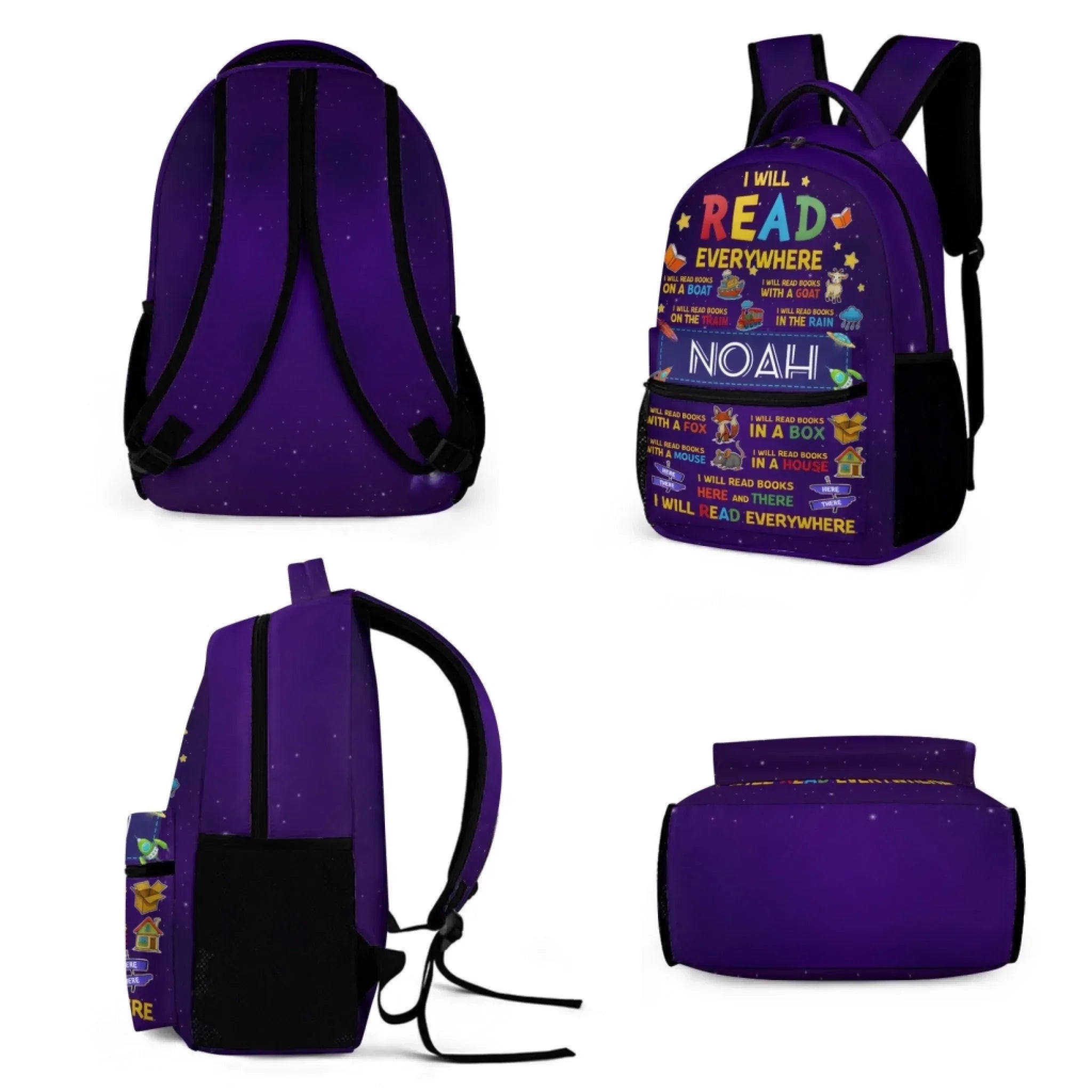Space Reading Backpack - Gift For Child - Joliny