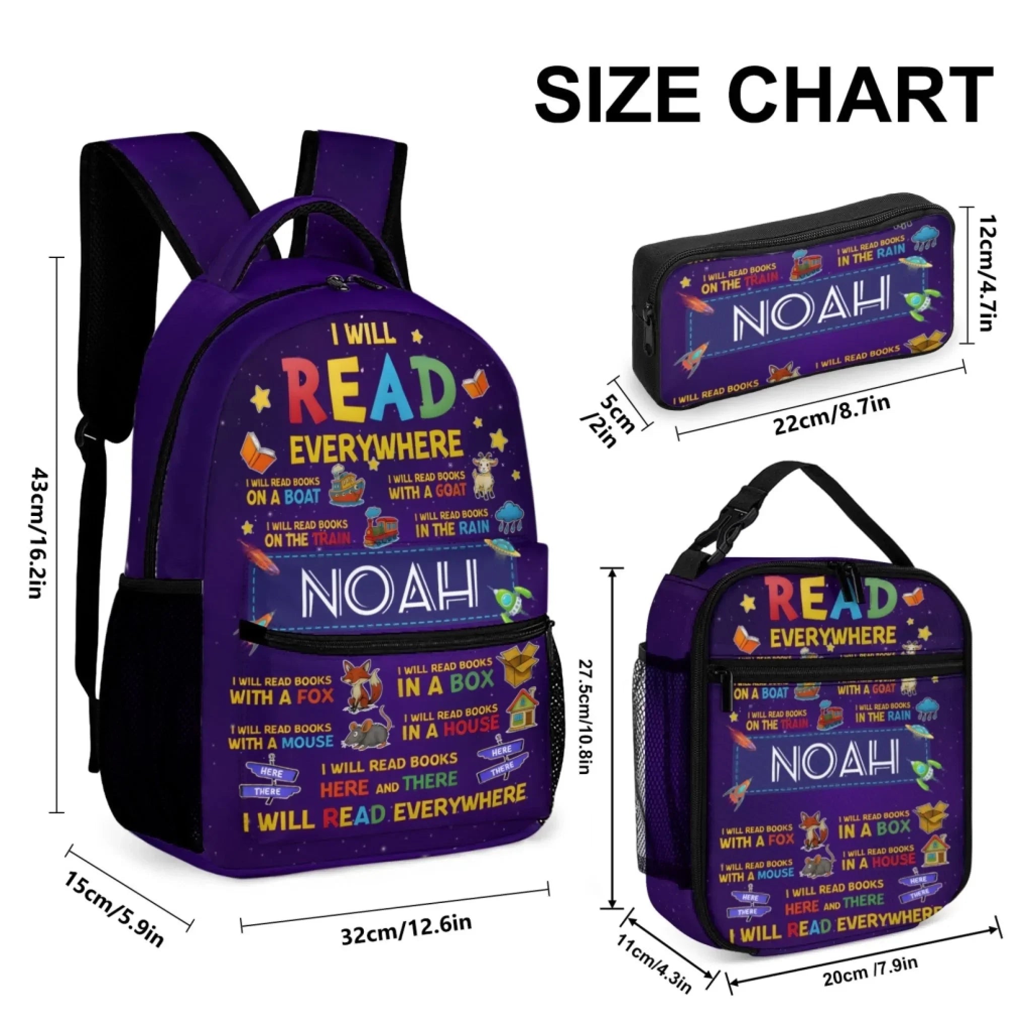 Space Reading Backpack - Gift For Child - Joliny