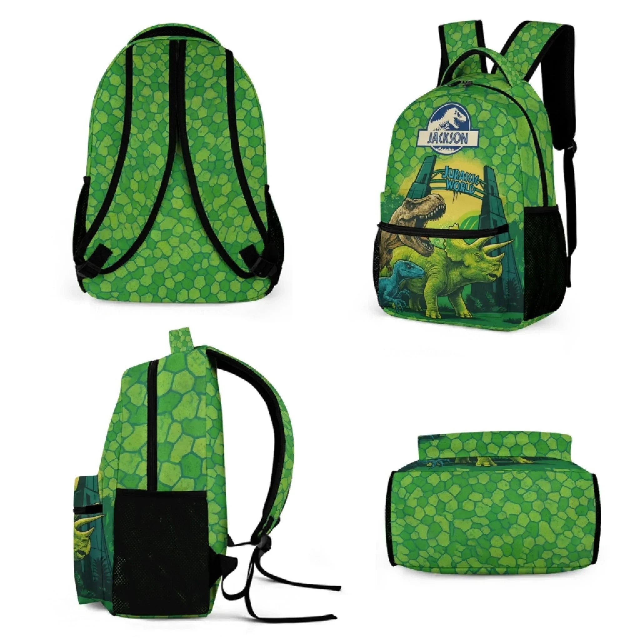 Jurassic World Name Custom Boys' Backpack - A Back-To-School Gift For Children Who Love Dinosaurs - Joliny