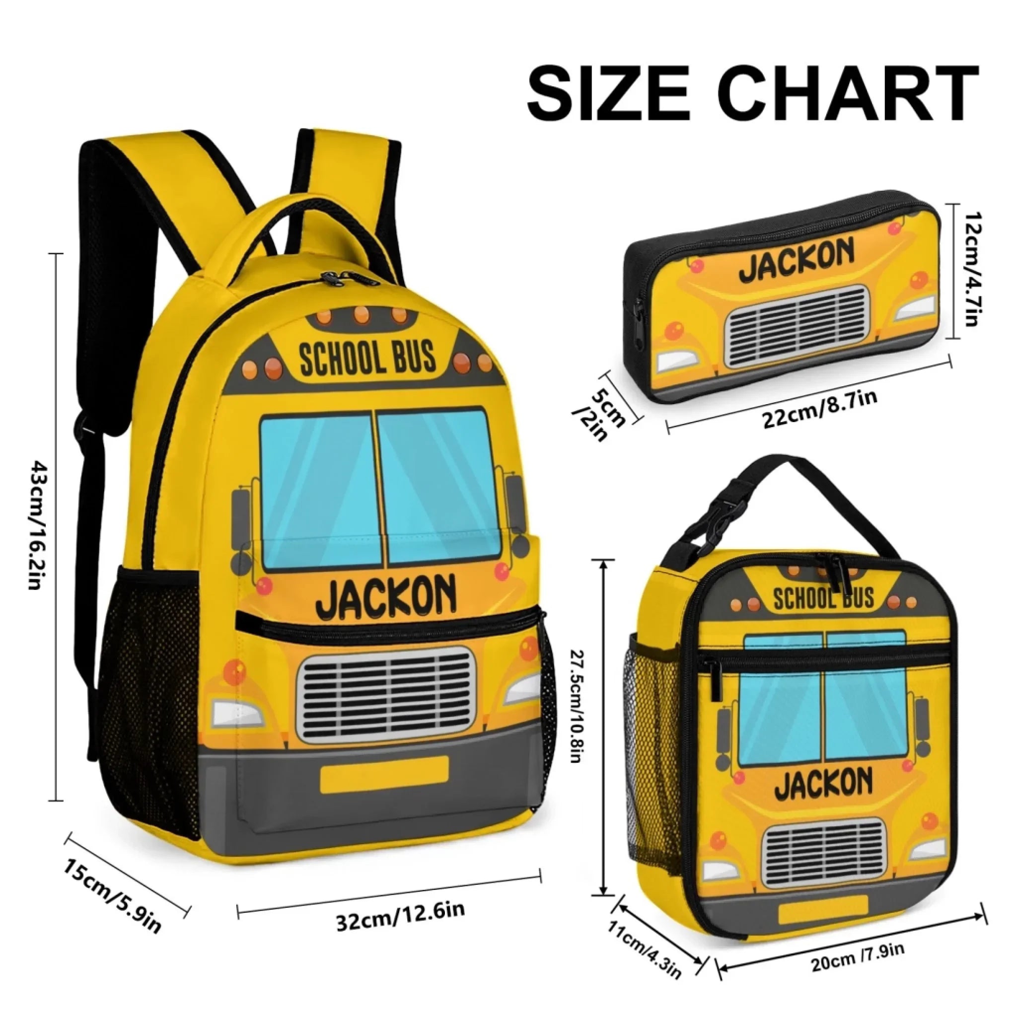 Personalized Name Custom Train Backpack - Back to School Gift for Kids - Joliny