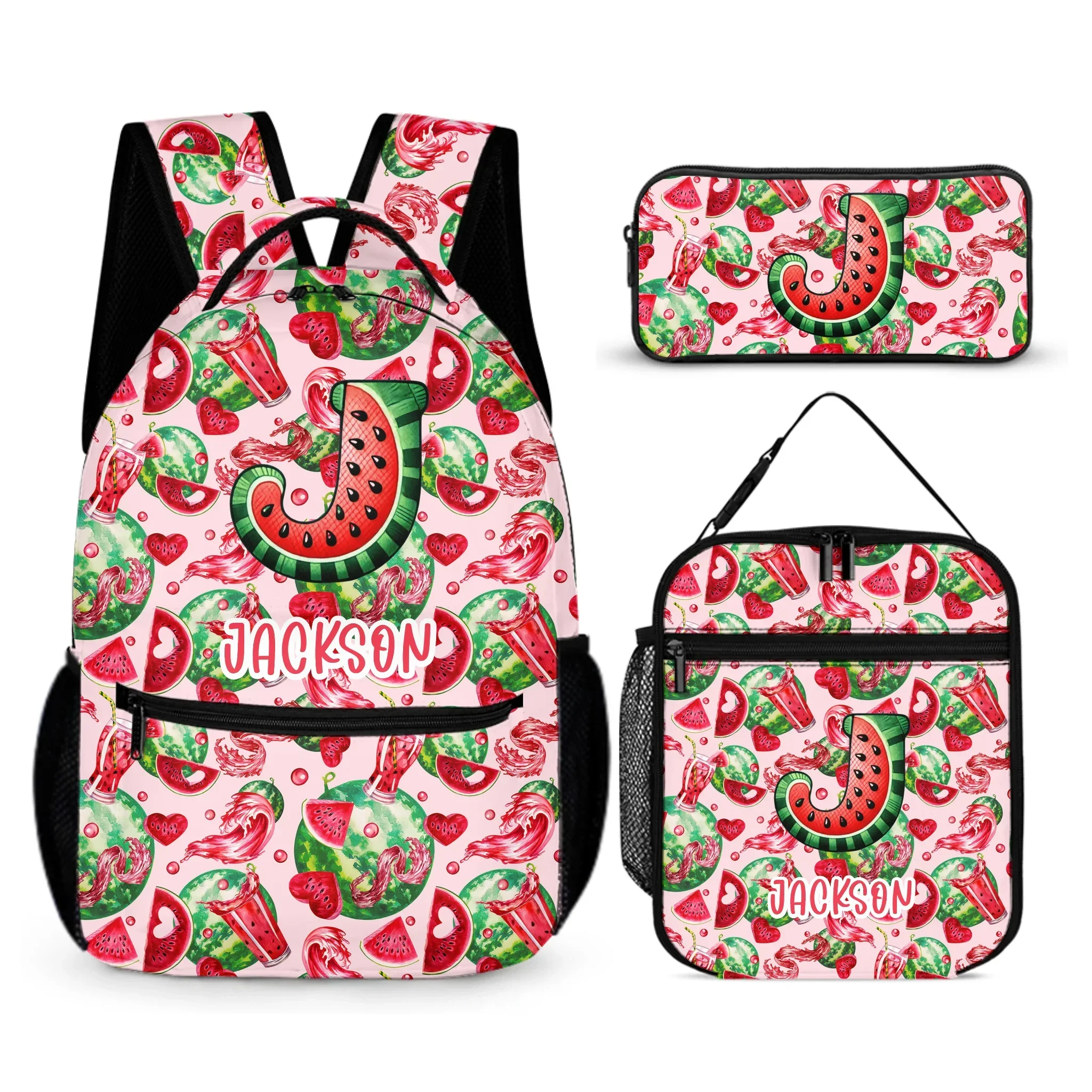 Personalized Name Custom Watermelon Backpack - School Season Gift for Kids - Joliny