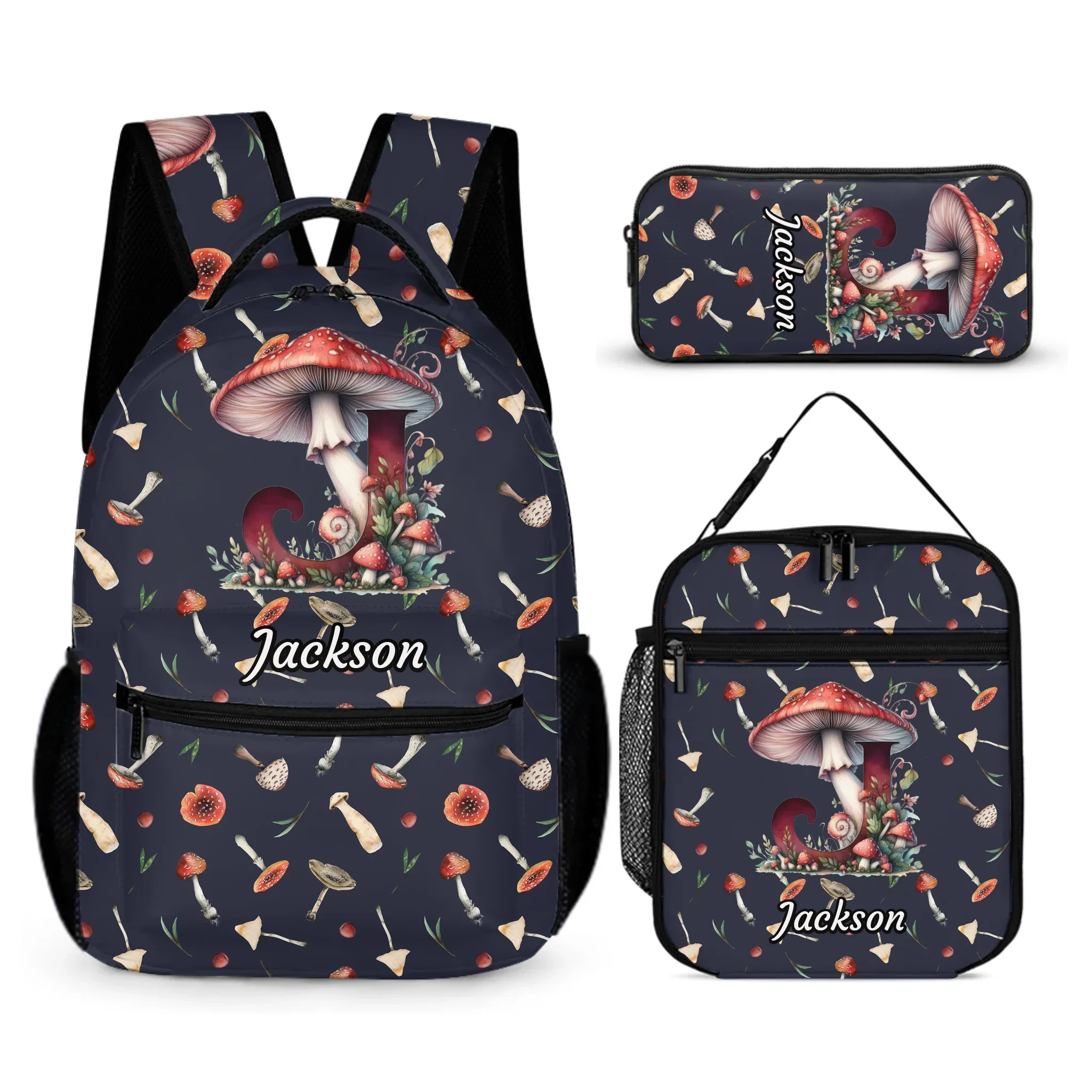Personalized Name Customized Mushroom Backpack- School Season Gifts for Kids - Joliny