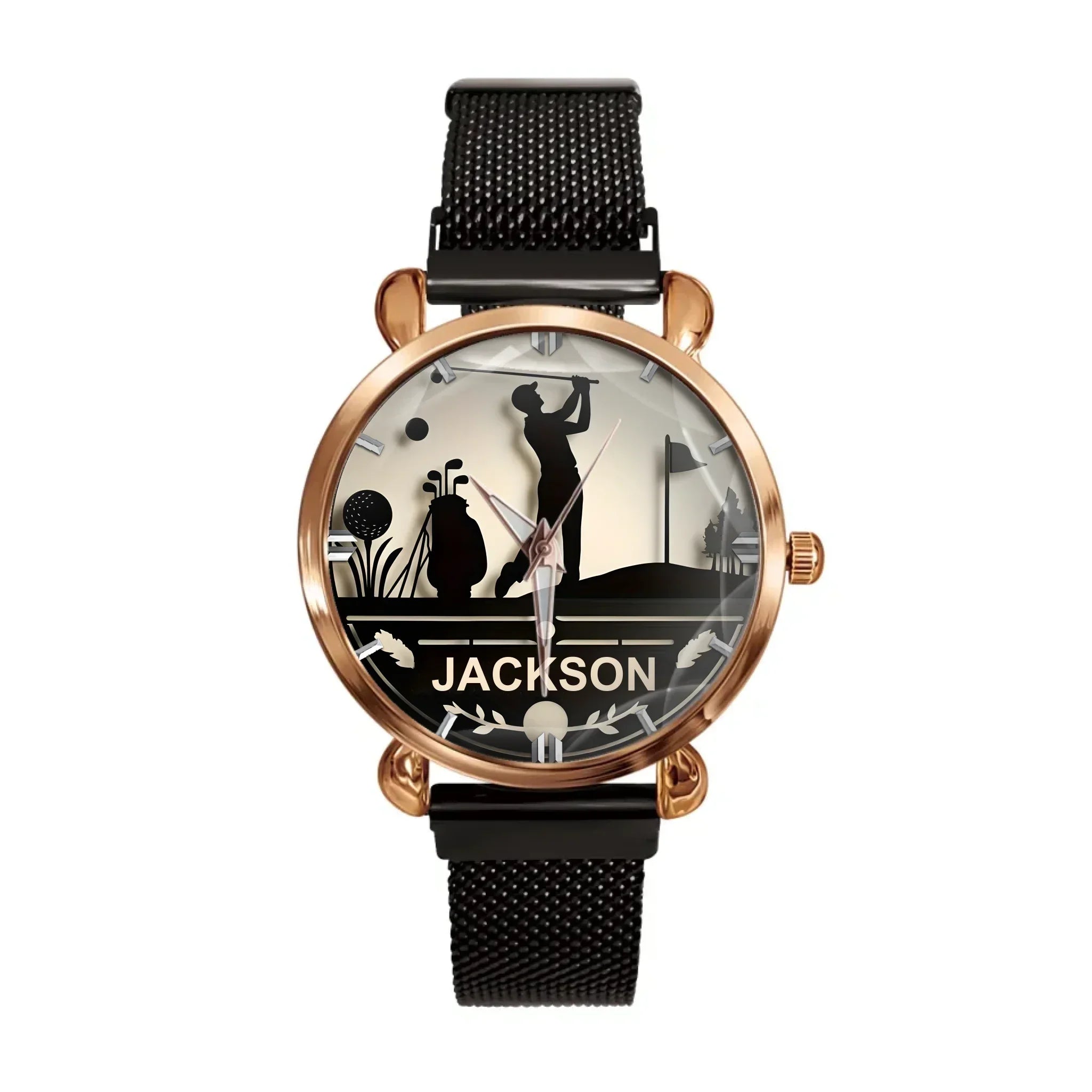 Golfer Themed Watch - Personalized Name - Joliny
