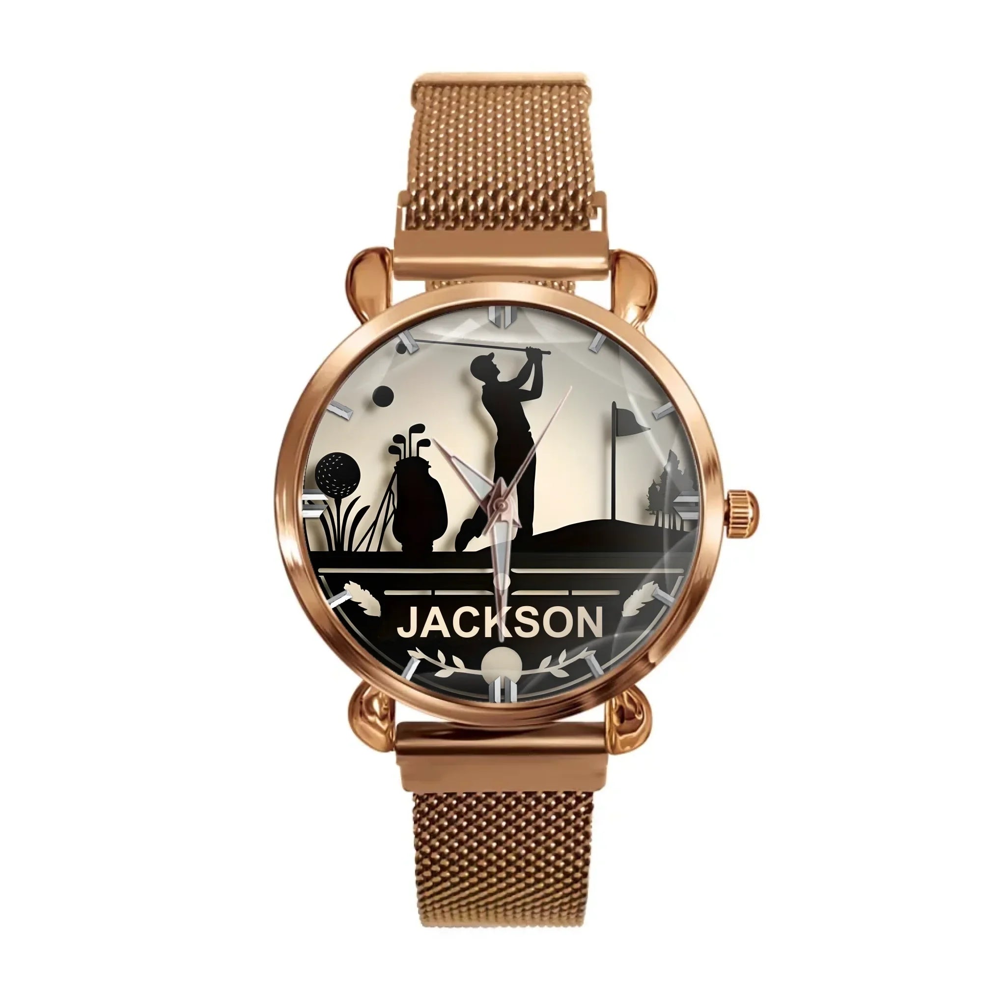 Golfer Themed Watch - Personalized Name - Joliny