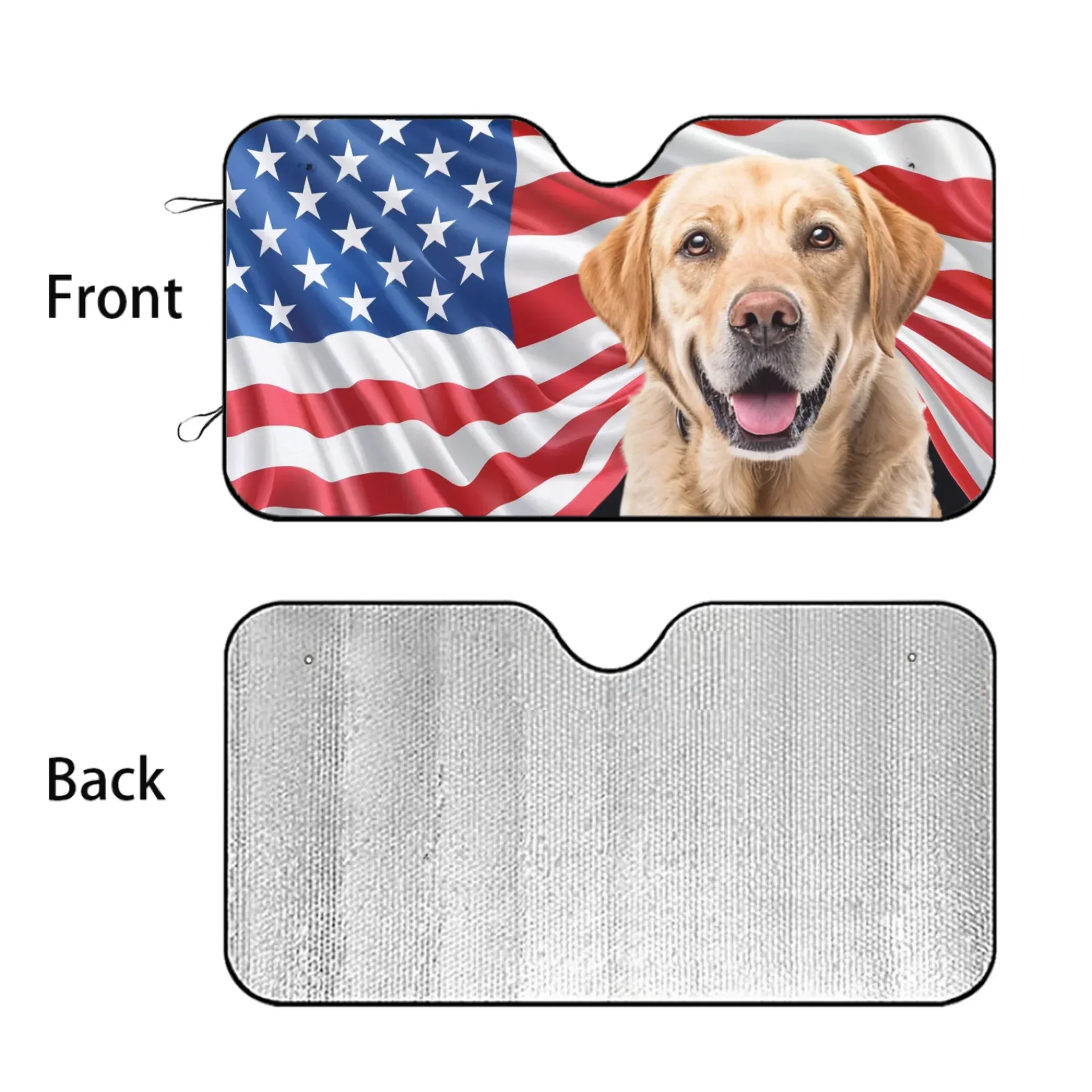 Custom Photo Dog & Cat Personalized Custom Auto Windshield Sunshade, Car Window Protector - Gift For Pet Owners, Pet Lovers - Joliny