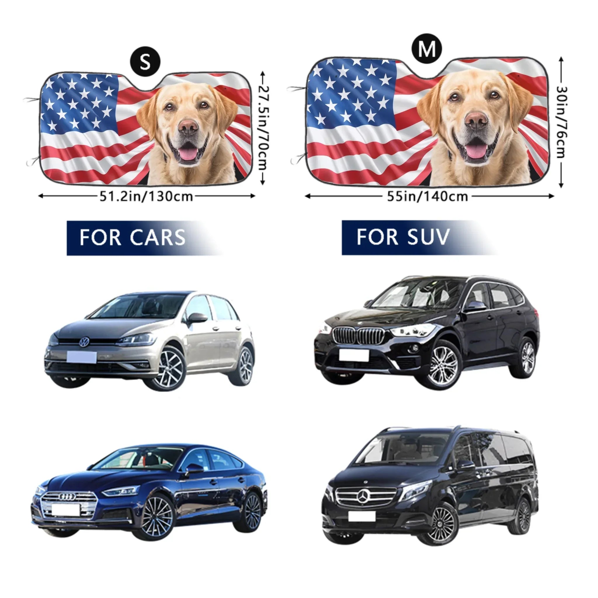Custom Photo Dog & Cat Personalized Custom Auto Windshield Sunshade, Car Window Protector - Gift For Pet Owners, Pet Lovers - Joliny
