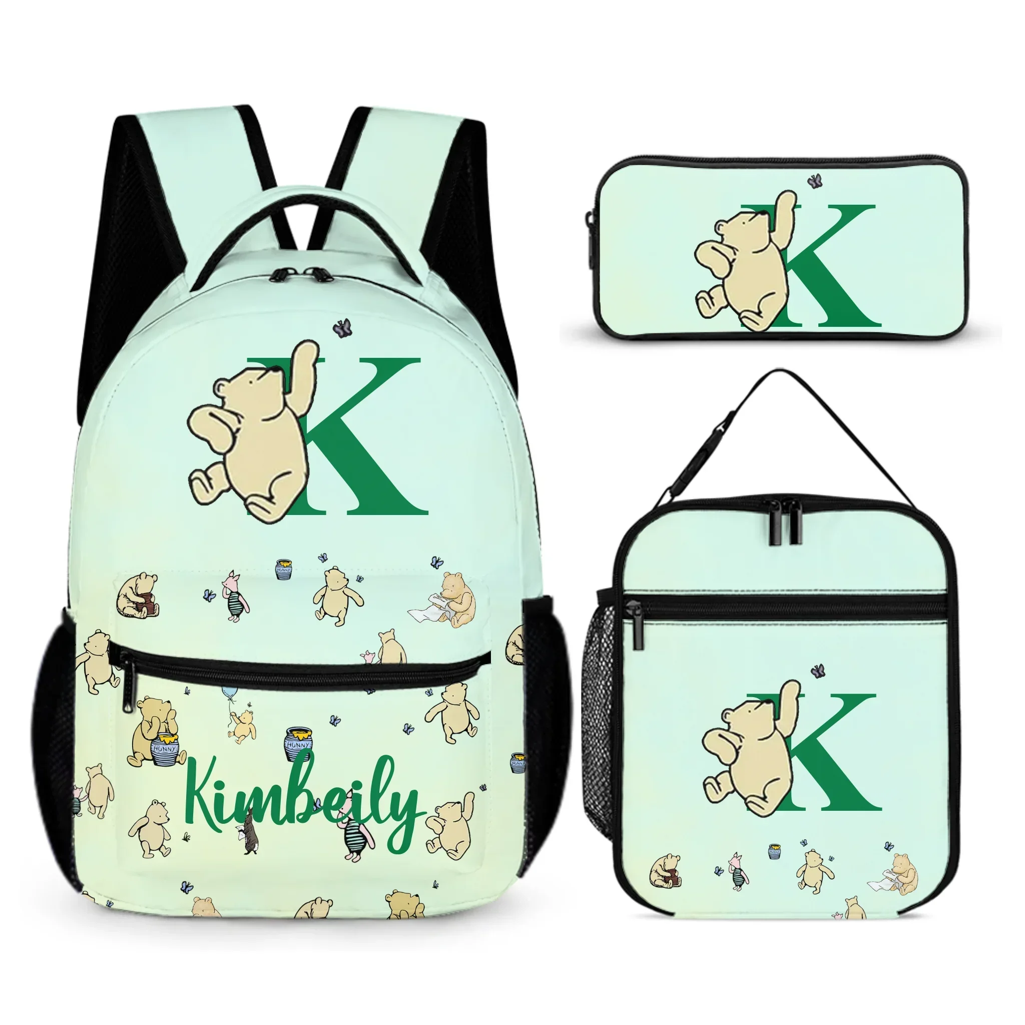 Personalized Customized Name Customized Initials - Kids Cute Bear Backpack - Unique School Season Kids Gifts - Joliny