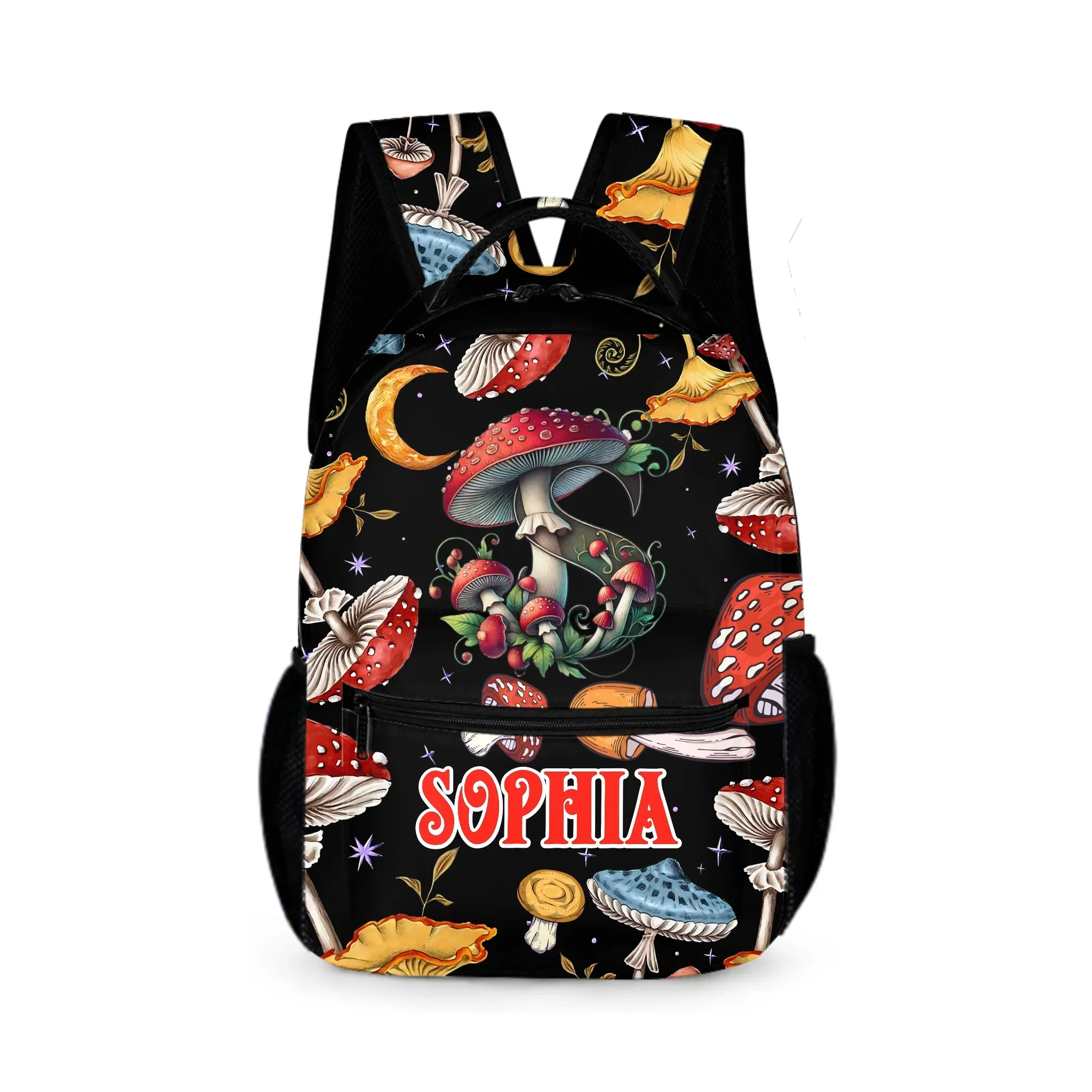 Beautiful Mushroom Name Customized Backpack - School Season Gift for Kids - Joliny