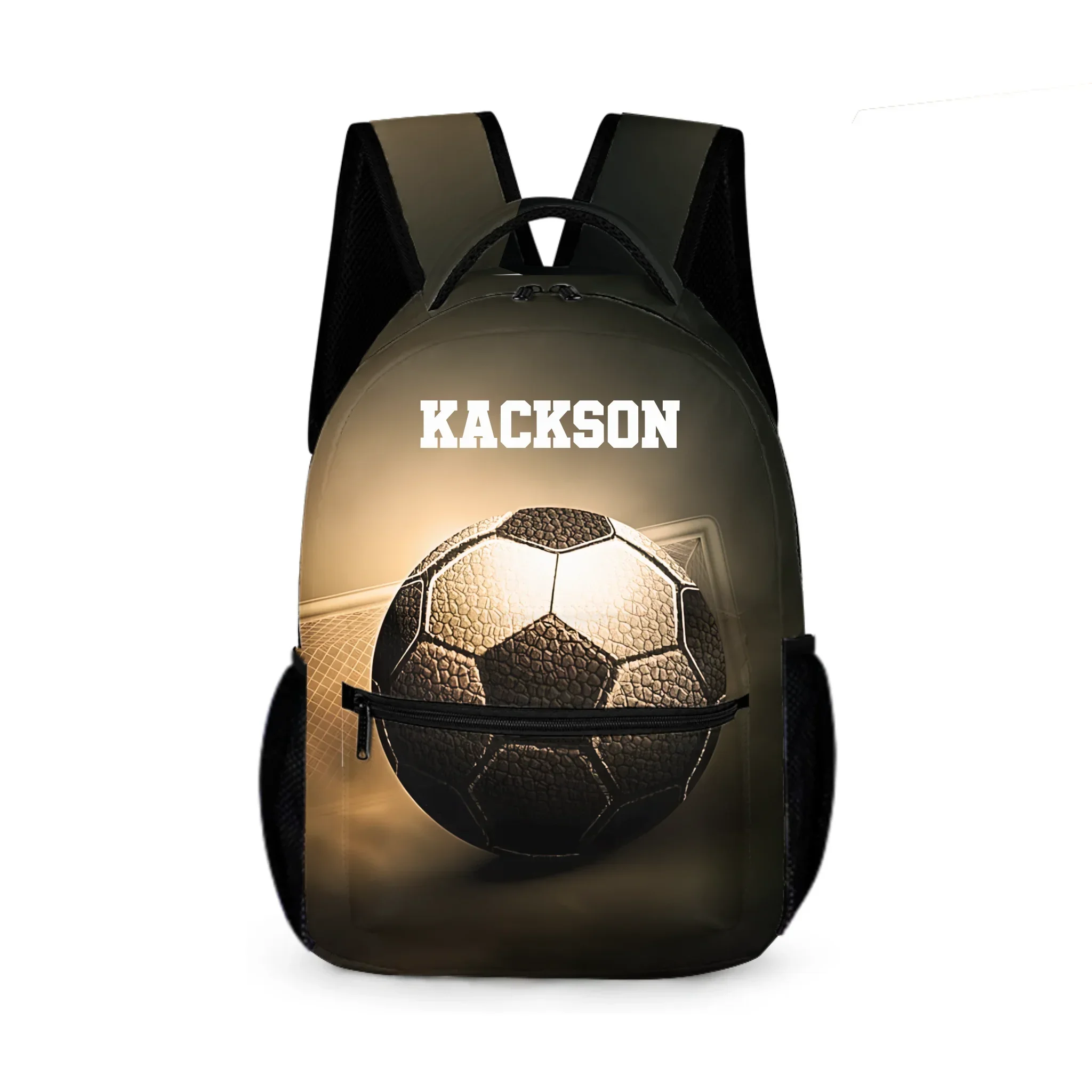 Name Custom Football Glow-in-the-Dark 3D Printed School Backpack - Opening Season Gift for Kids Who Love Football - Joliny