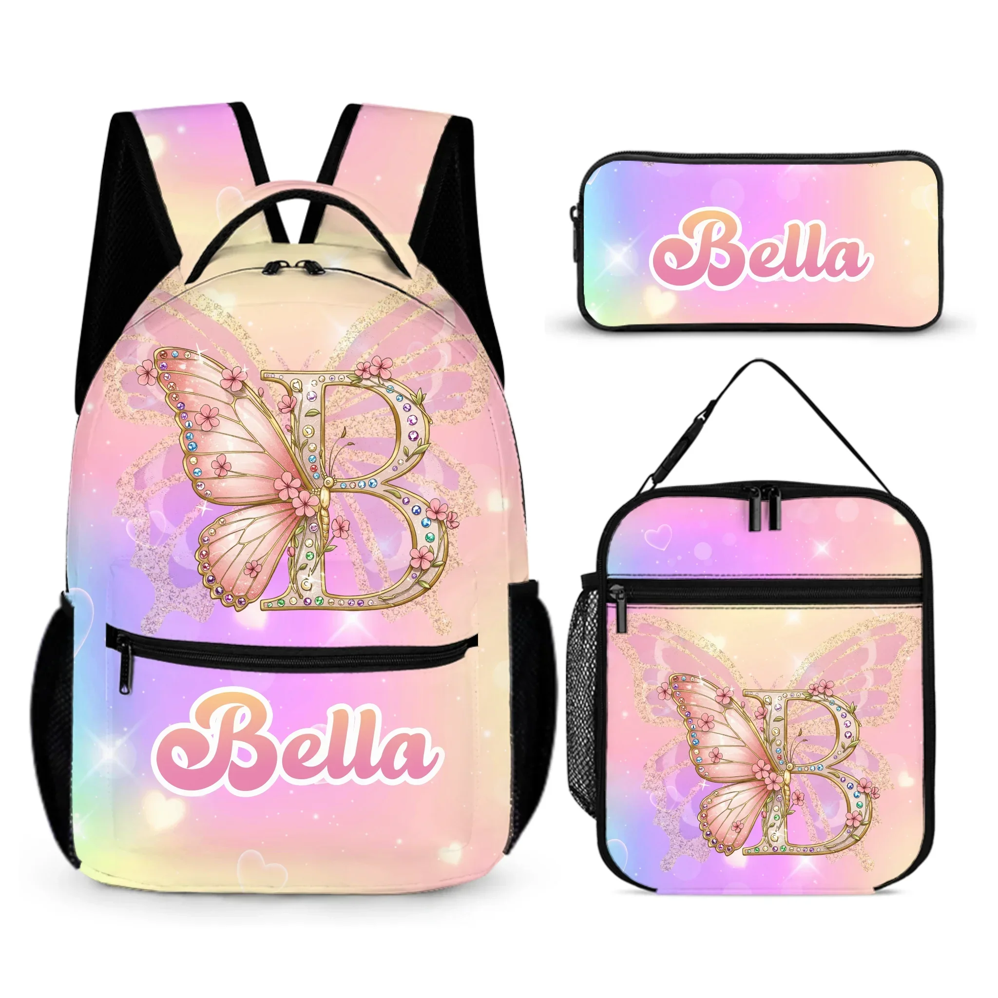 Gleaming Butterfly Custom Backpack - Gift for Back-to-School Season - Joliny