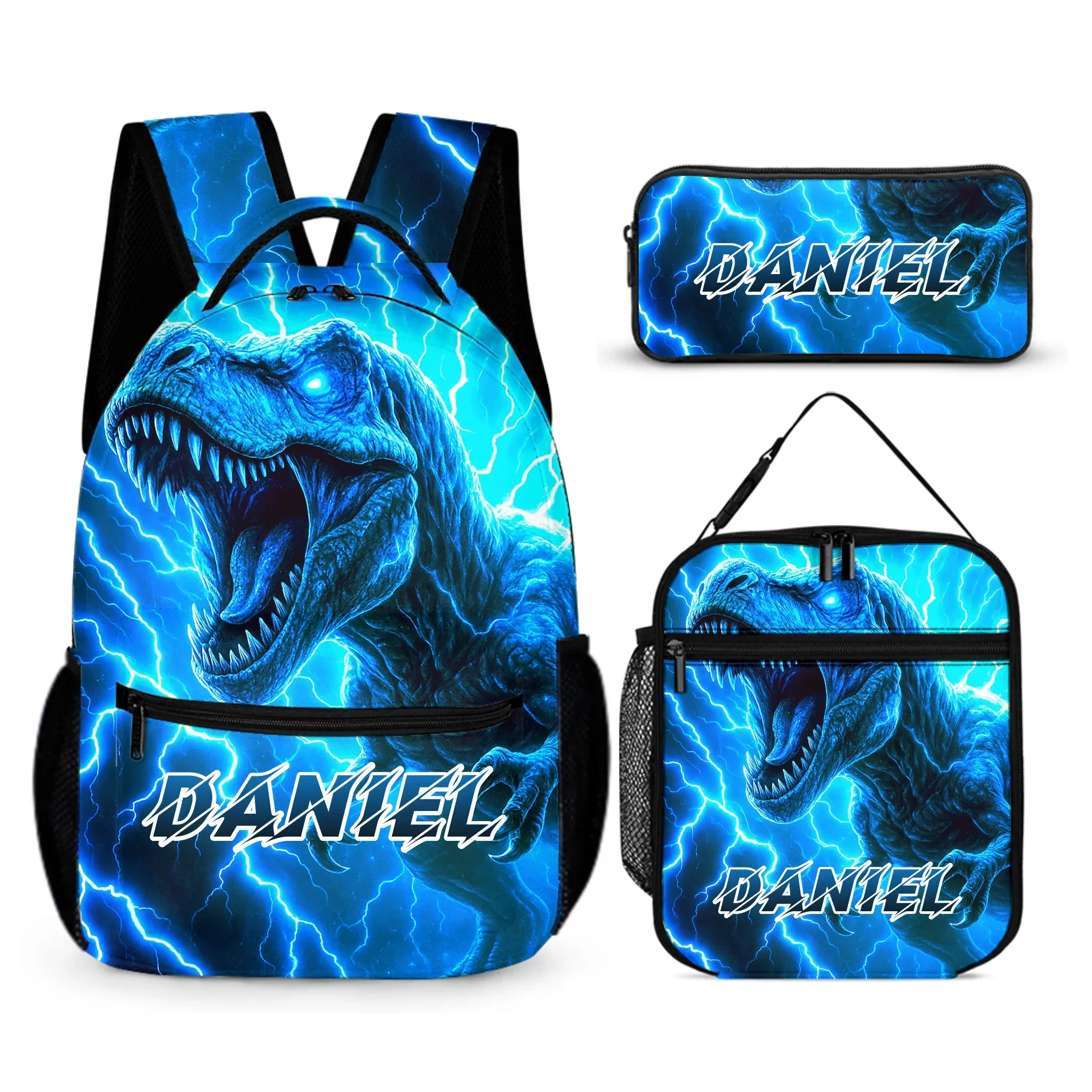 Lightning Dinosaur Custom Backpack - Gift for Back-to-School Season - Joliny