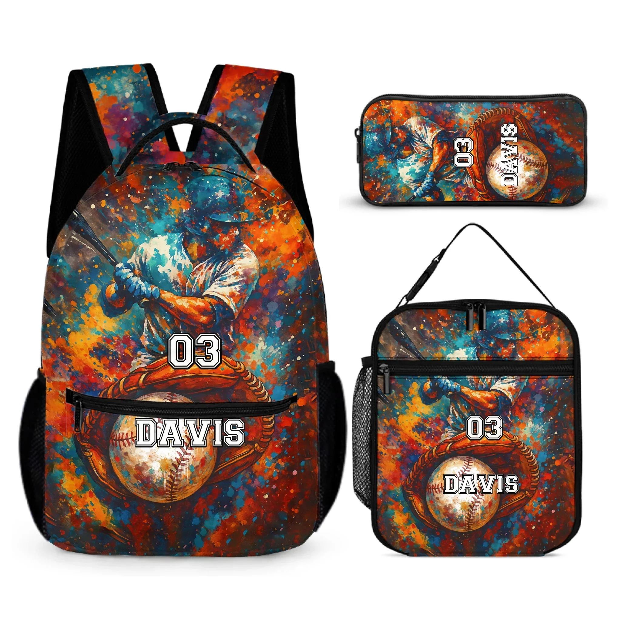 Doodle Game Style Customized Backpack - Includes Basketball, Soccer, Baseball, Rugby And All Kinds Of Ball Games - A Great Gift For Kids During The School Season! - Joliny