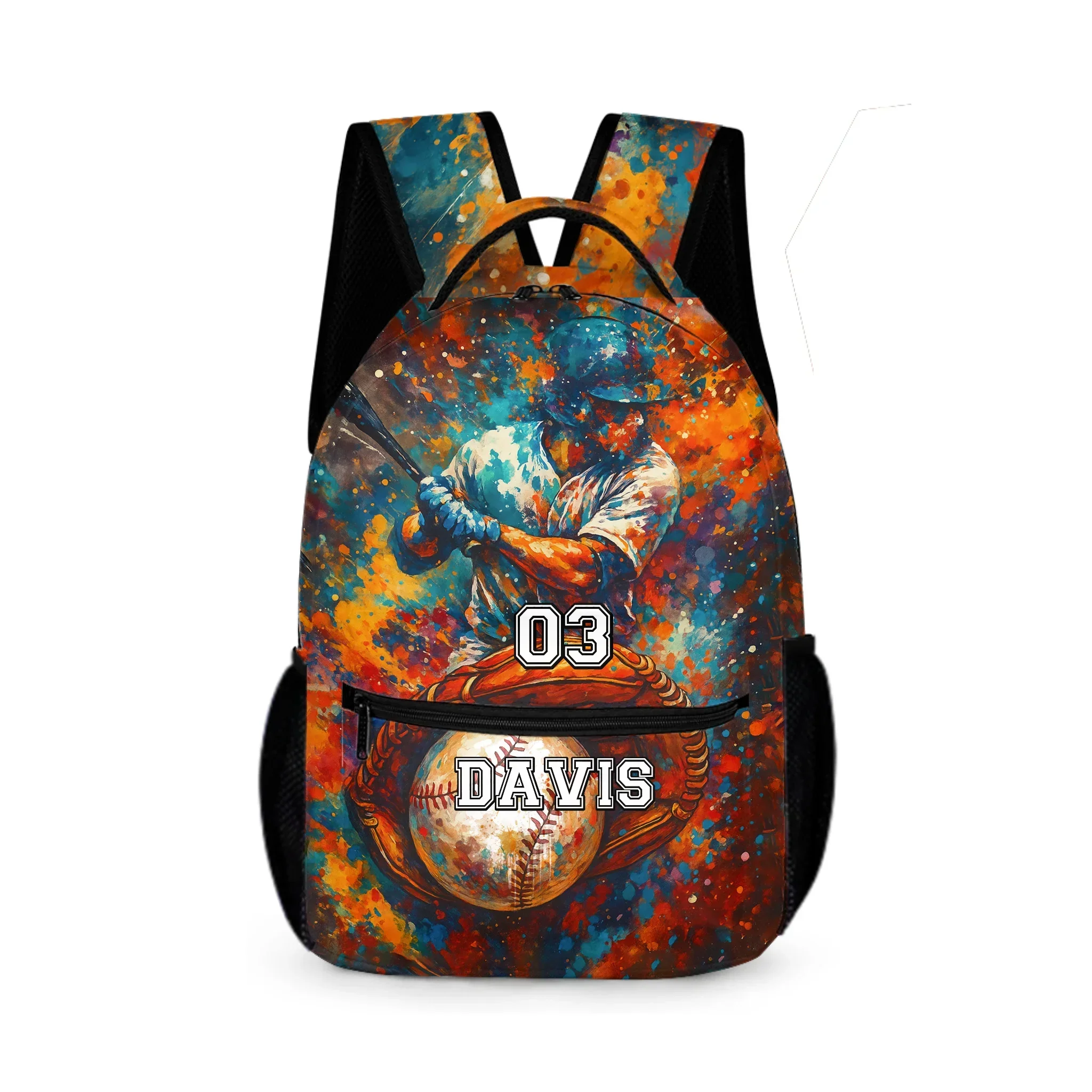 Doodle Game Style Customized Backpack - Includes Basketball, Soccer, Baseball, Rugby And All Kinds Of Ball Games - A Great Gift For Kids During The School Season! - Joliny