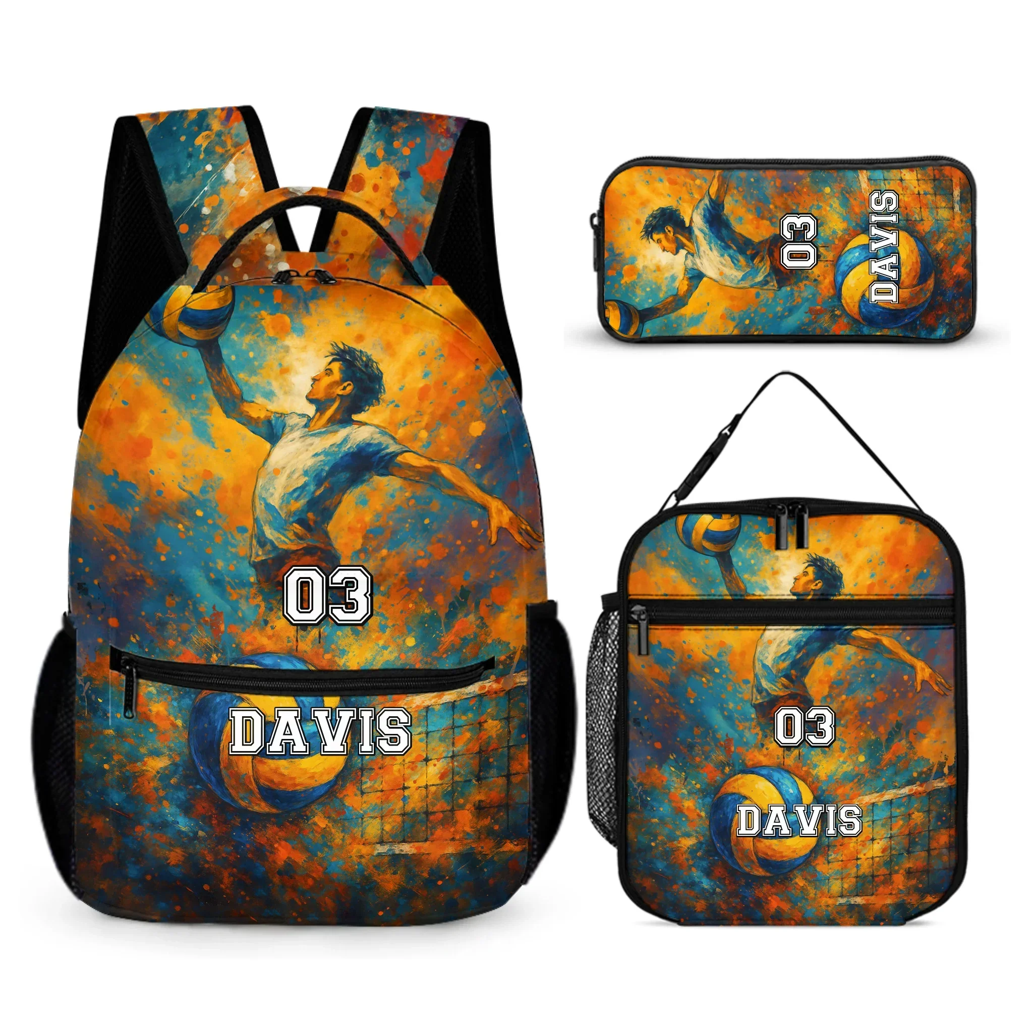 Doodle Game Style Customized Backpack - Includes Basketball, Soccer, Baseball, Rugby And All Kinds Of Ball Games - A Great Gift For Kids During The School Season! - Joliny