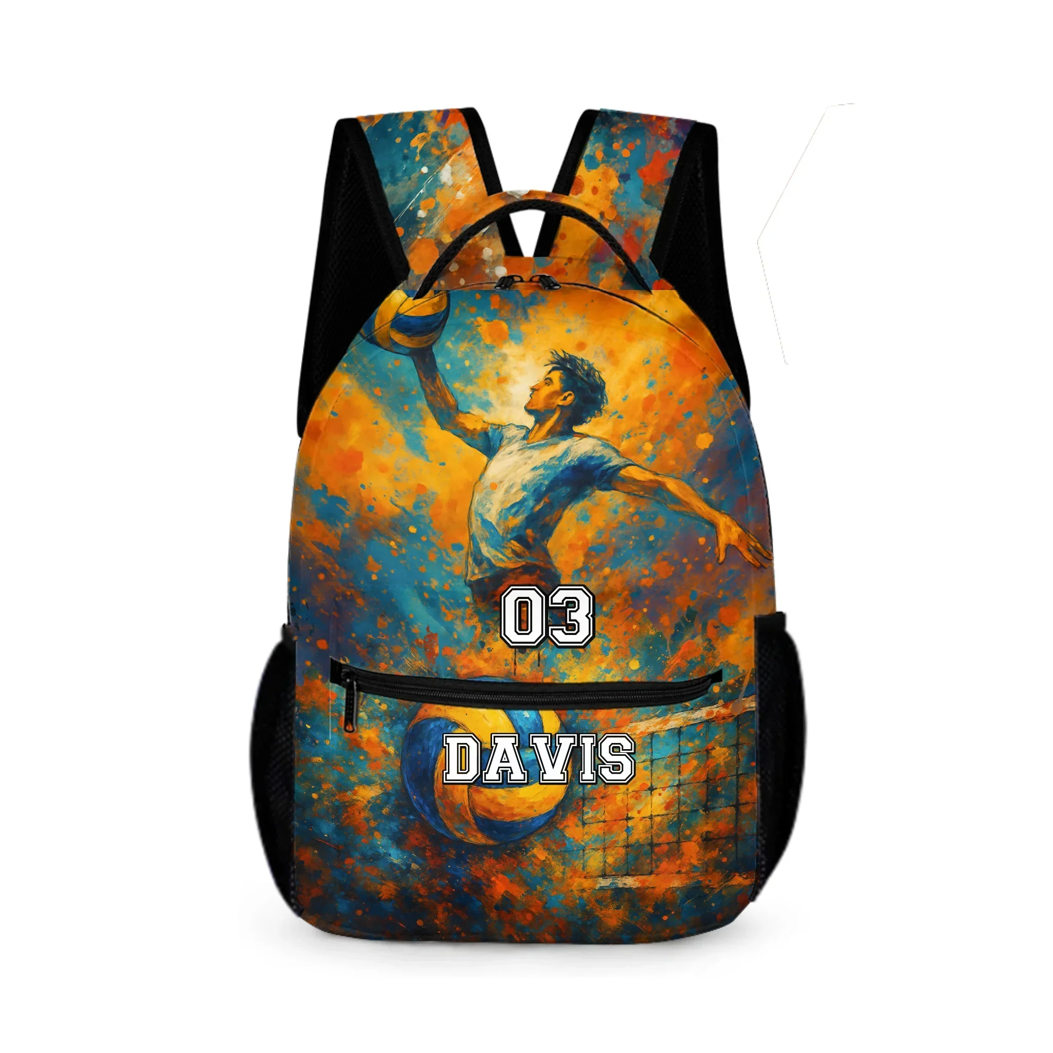 Doodle Game Style Customized Backpack - Includes Basketball, Soccer, Baseball, Rugby And All Kinds Of Ball Games - A Great Gift For Kids During The School Season! - Joliny