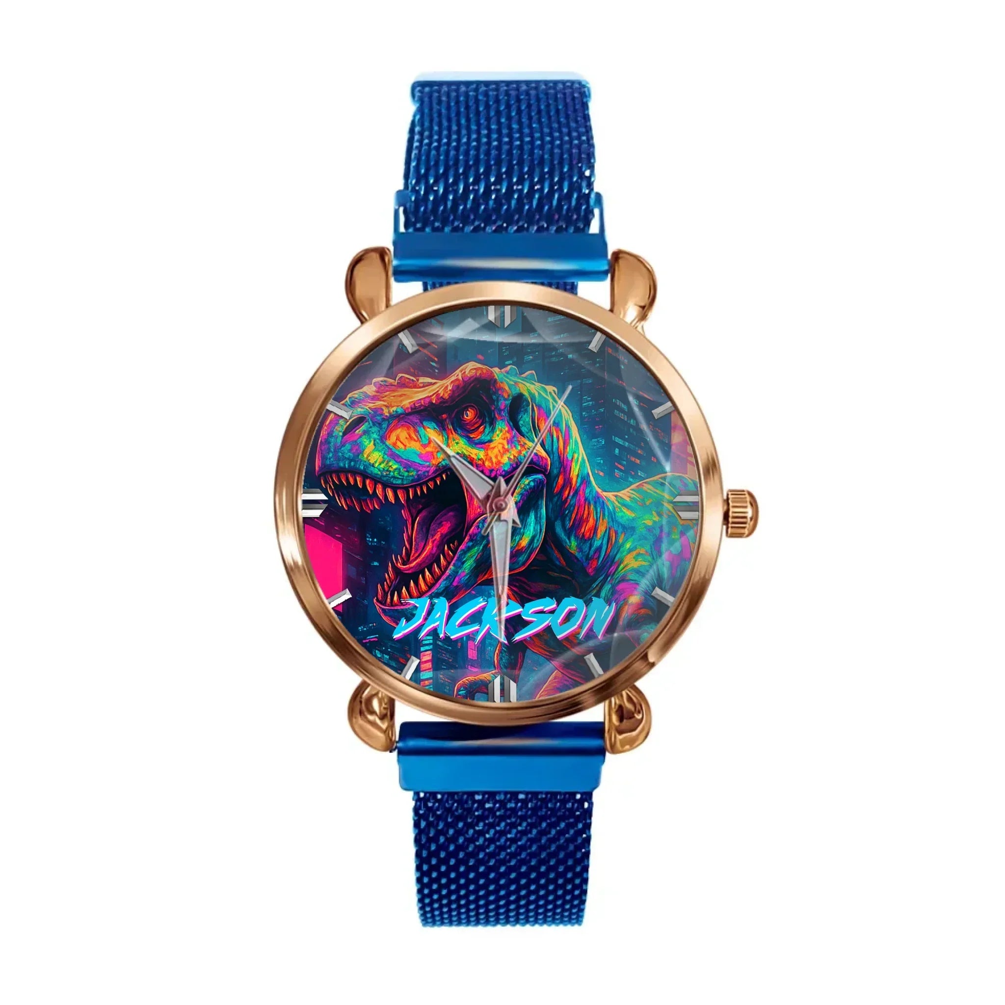 Cyberpunk Dinosaur - Personalized Watch - Joliny