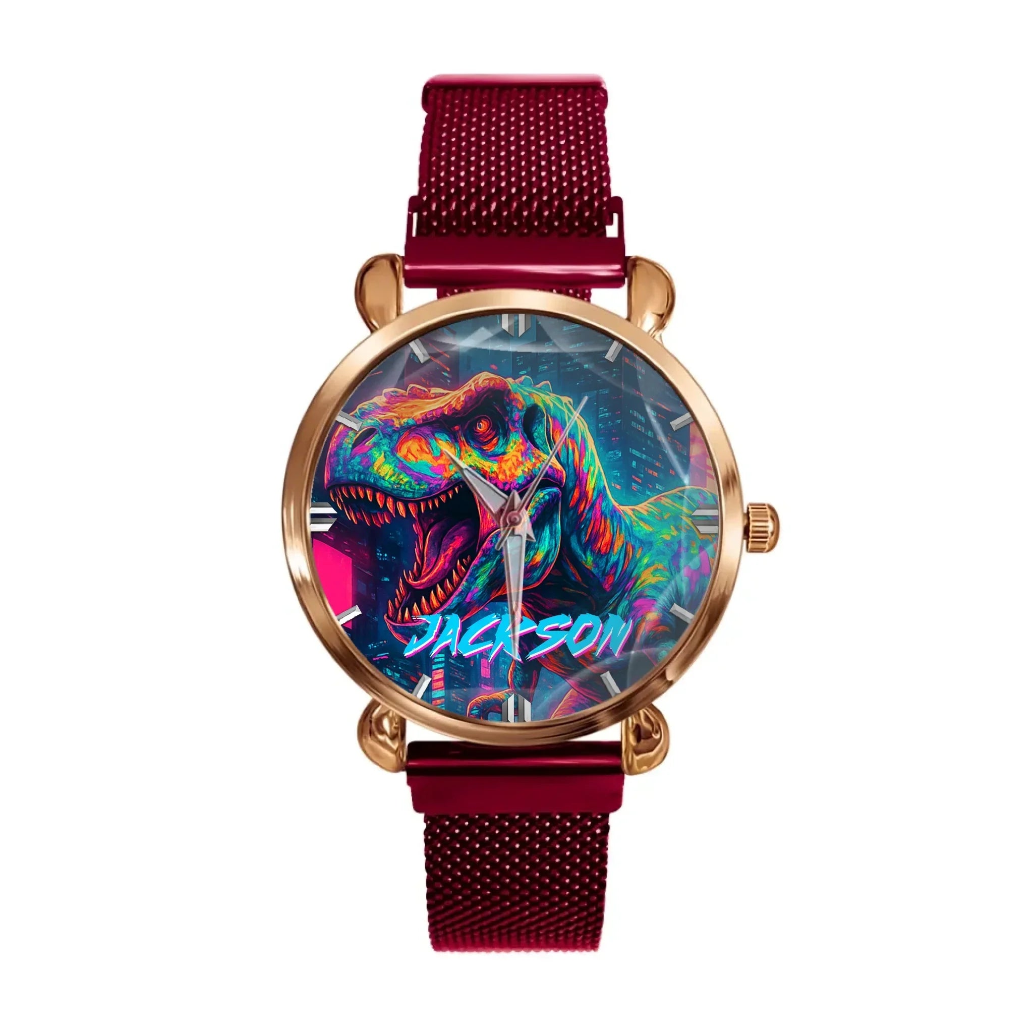 Cyberpunk Dinosaur - Personalized Watch - Joliny