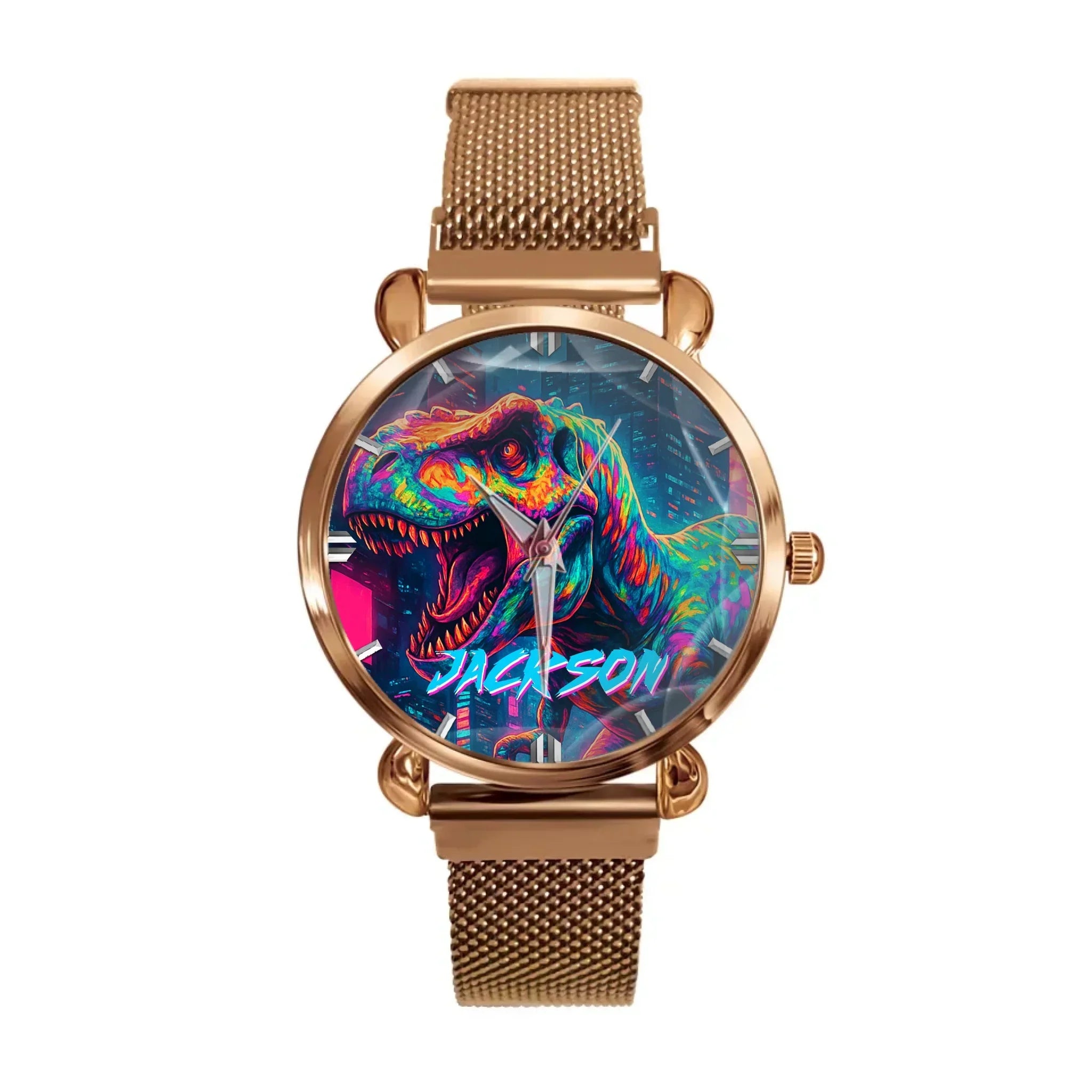 Cyberpunk Dinosaur - Personalized Watch - Joliny