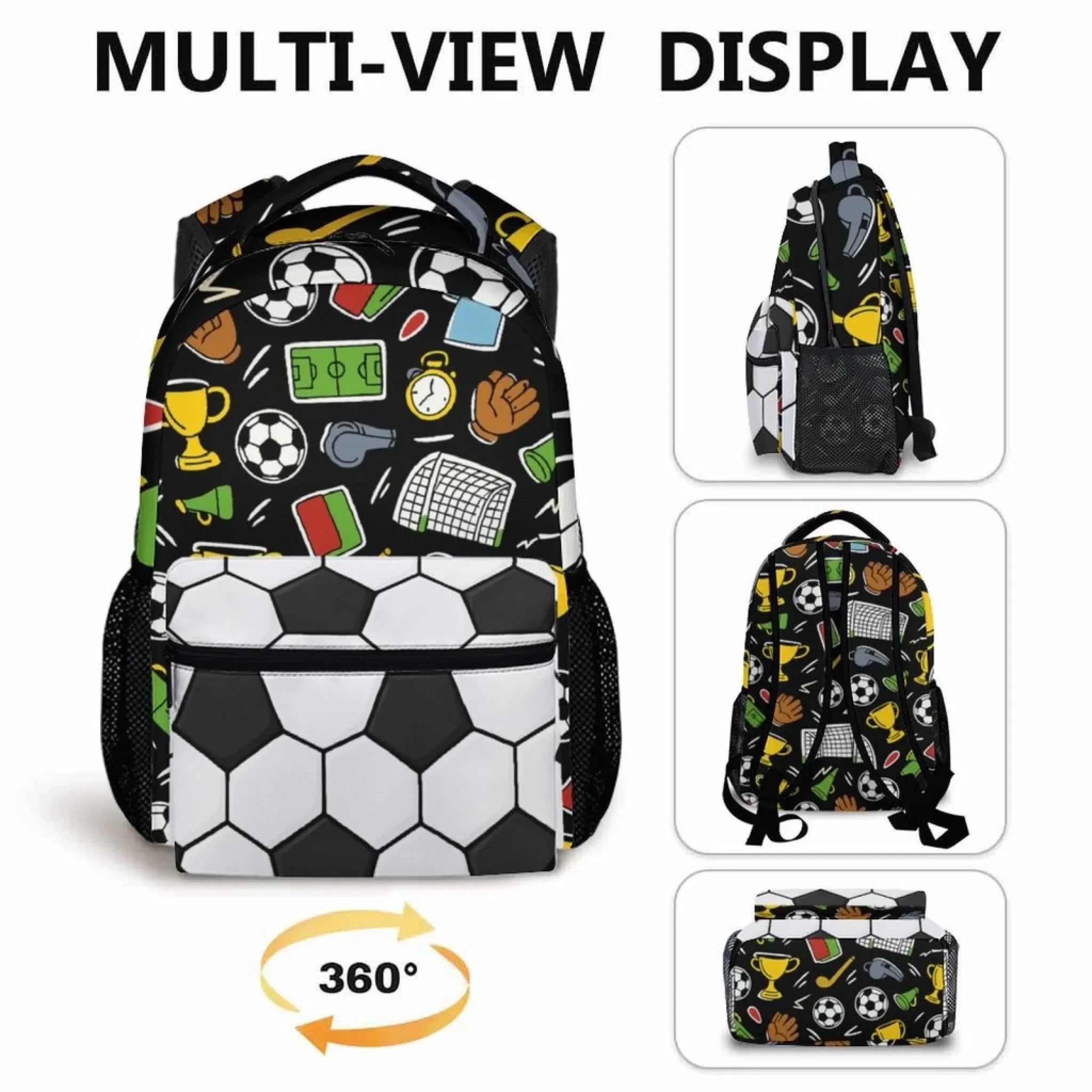 Personalized Name Custom Sports Backpack - Includes Basketball Baseball Soccer Football Rugby Personalized Backpacks - Joliny