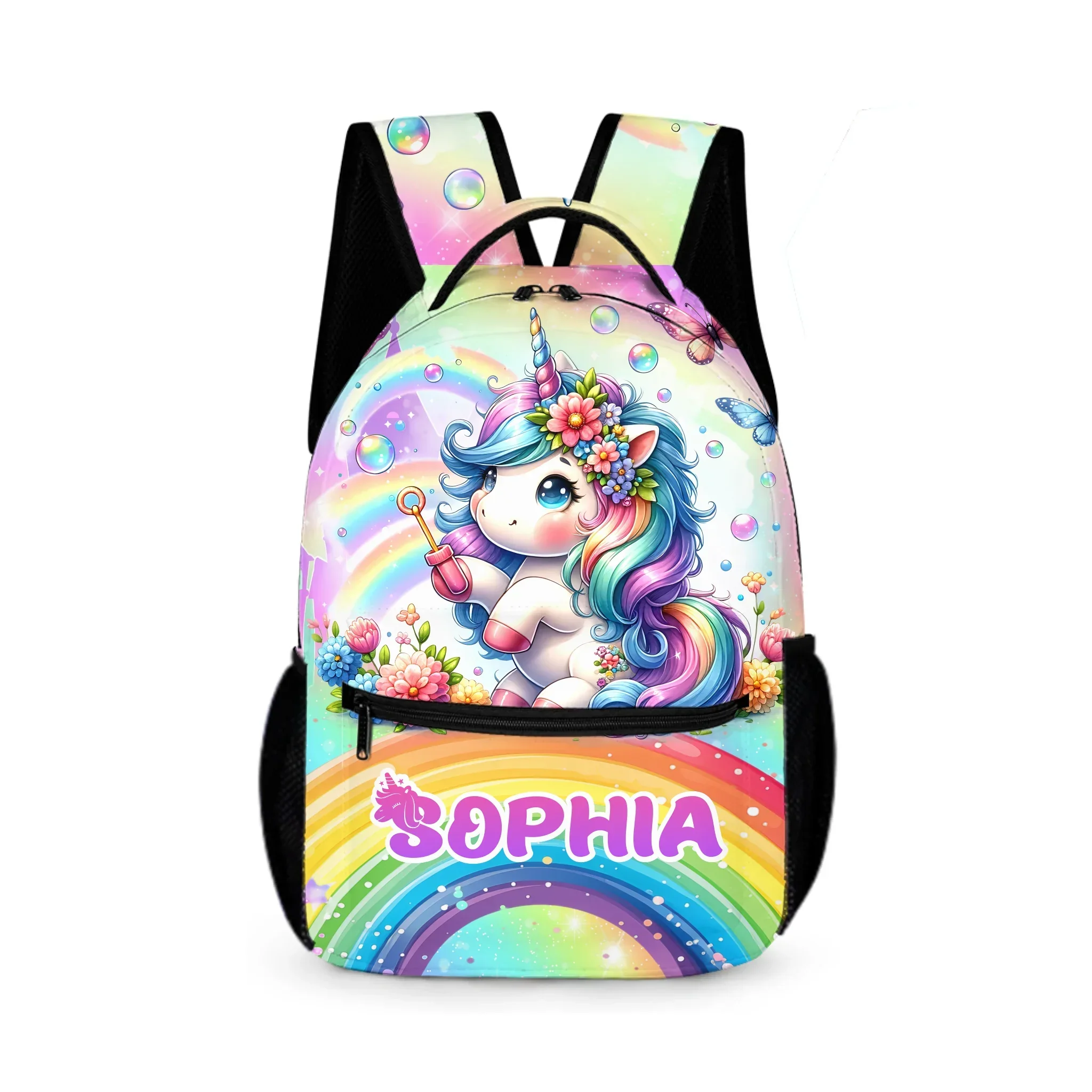 Rainbow Unicorn Backpack - Personalized Backpack as School Season Gift - Joliny