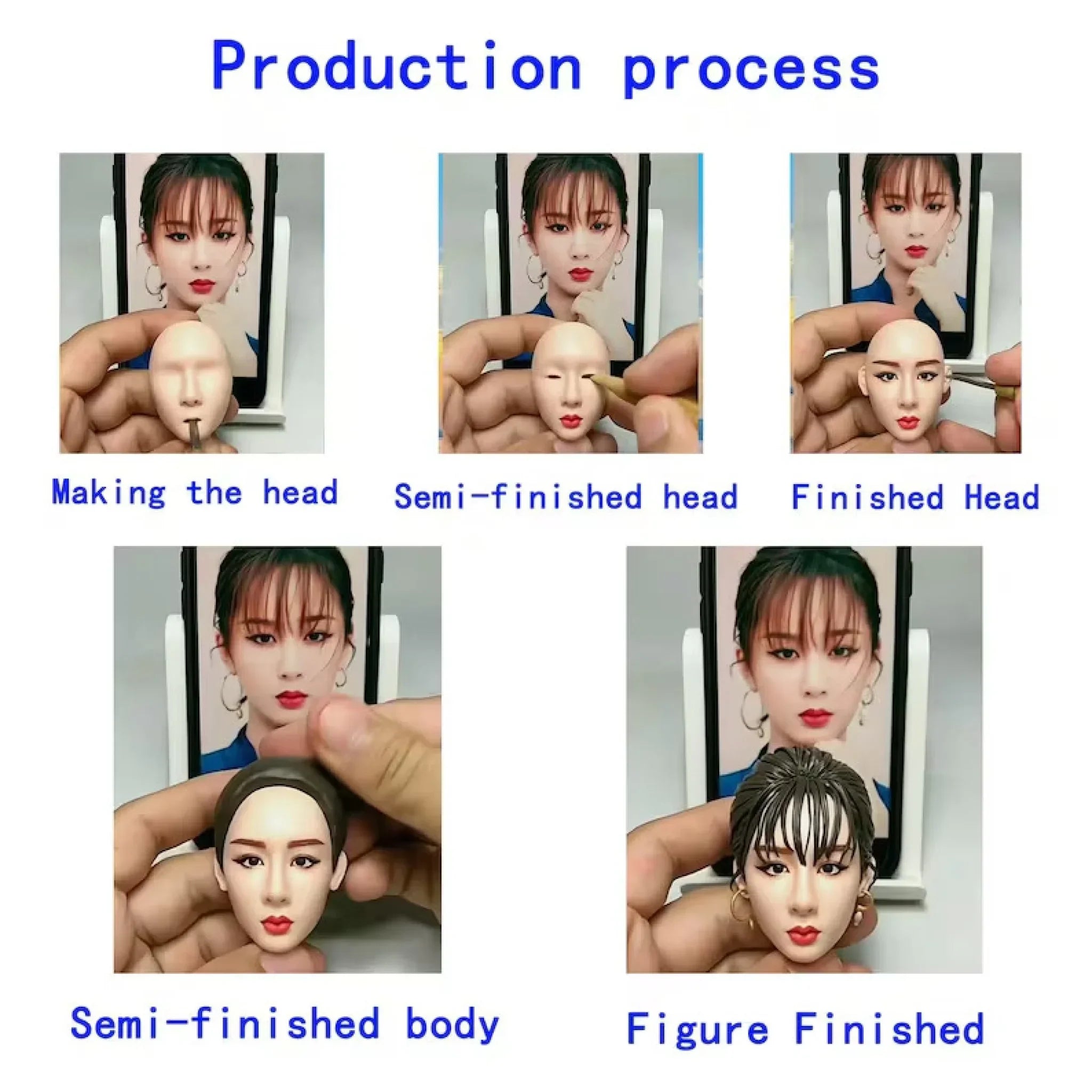 Personalized Photo Clay Figures - Unique Gifts - One Person + Pet - Joliny