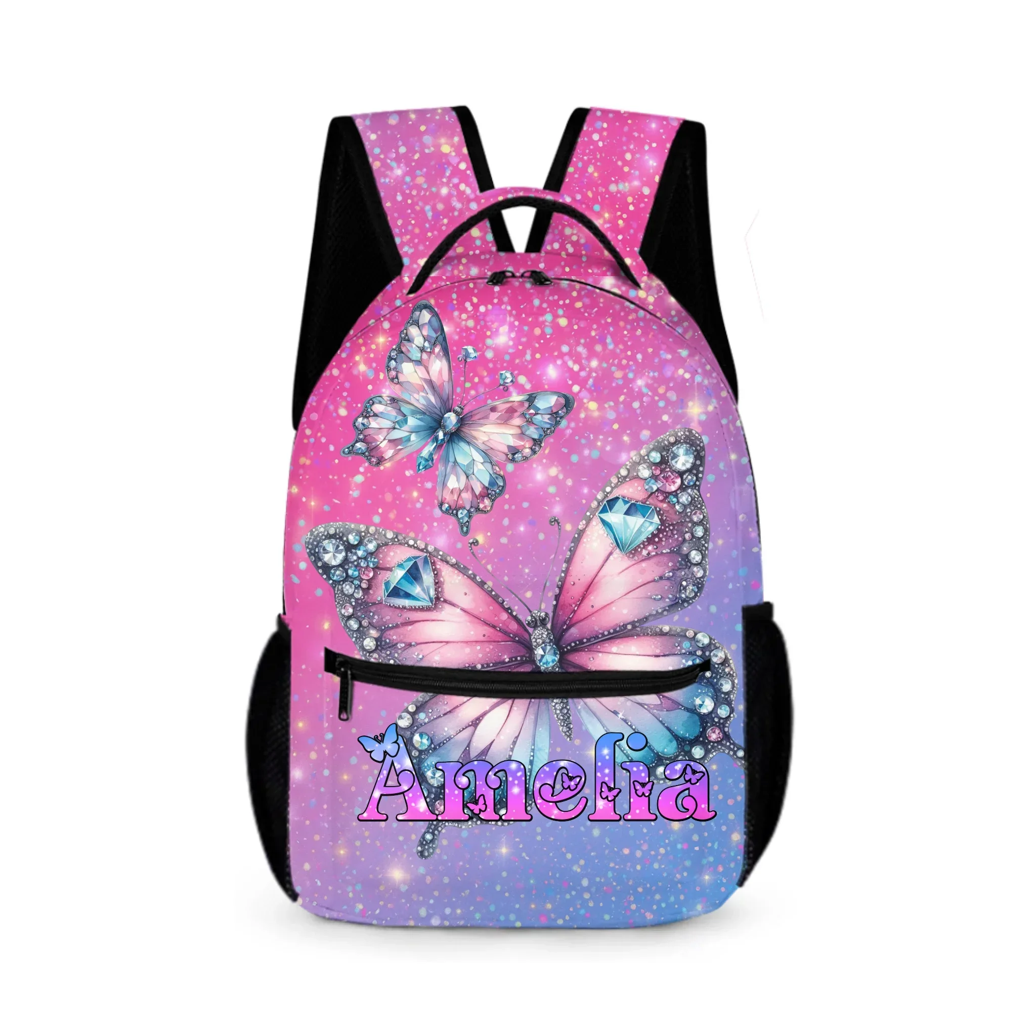 Blingbling Butterfly Customized Backpacks - Start of School Gift for Kids - Joliny
