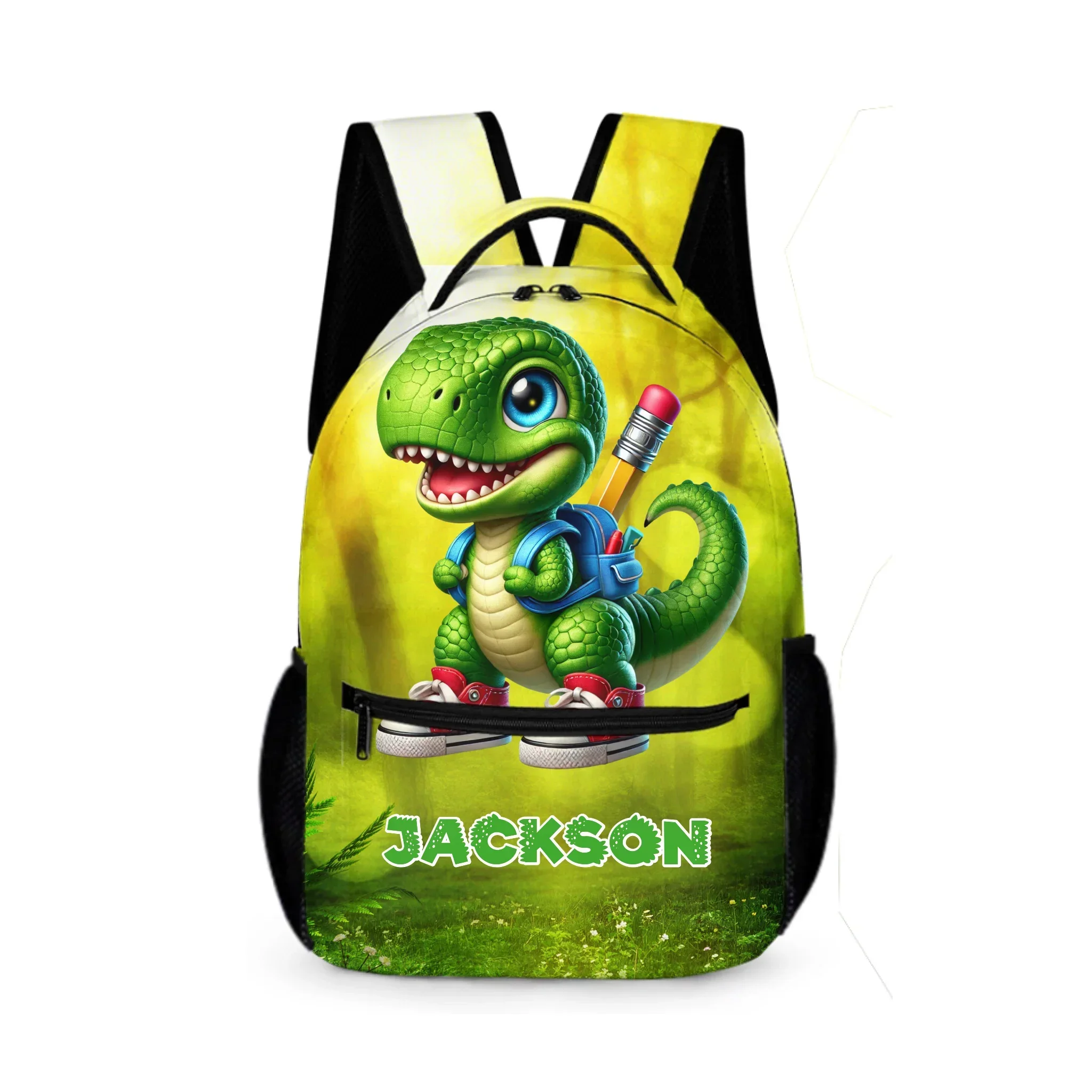 Little Dinosaur Goes to School Backpack - Personalized Name Backpack - School Season Gift - Joliny