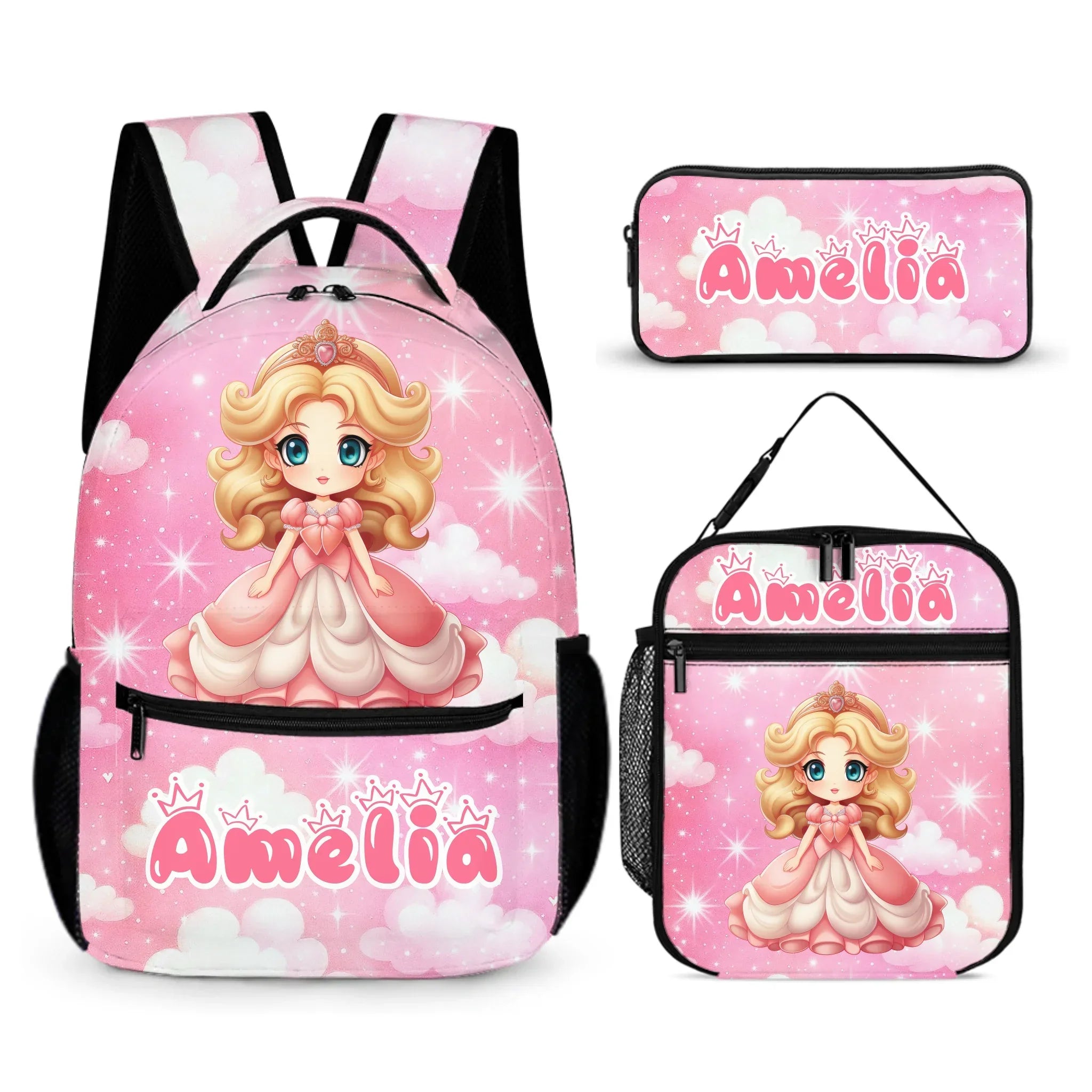 Adorable Fruit Princess Customized Backpack - Personalized Name - Gifts for Girls - Joliny