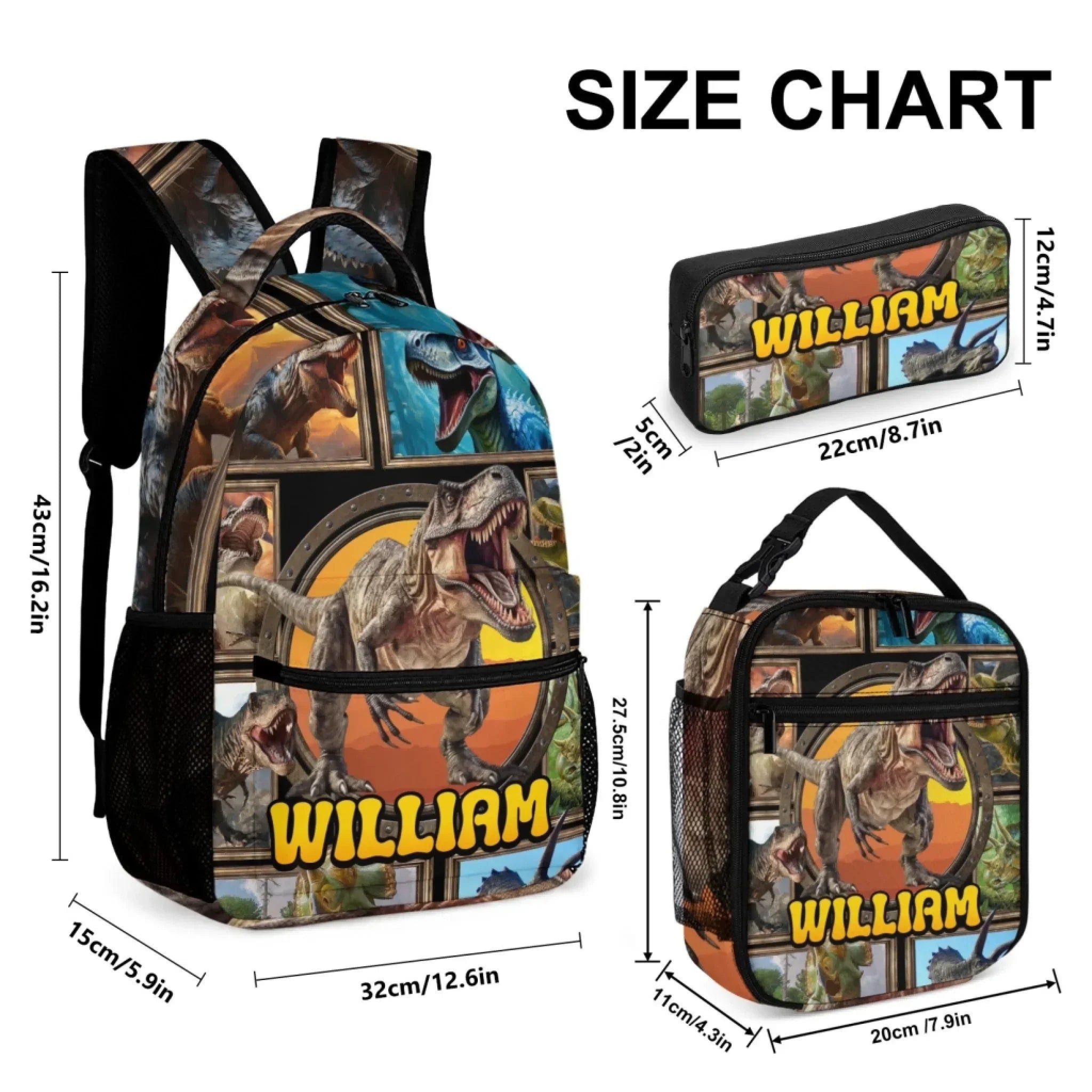 Jurassic Dinosaur Custom Backpack - School Season Gift - Joliny