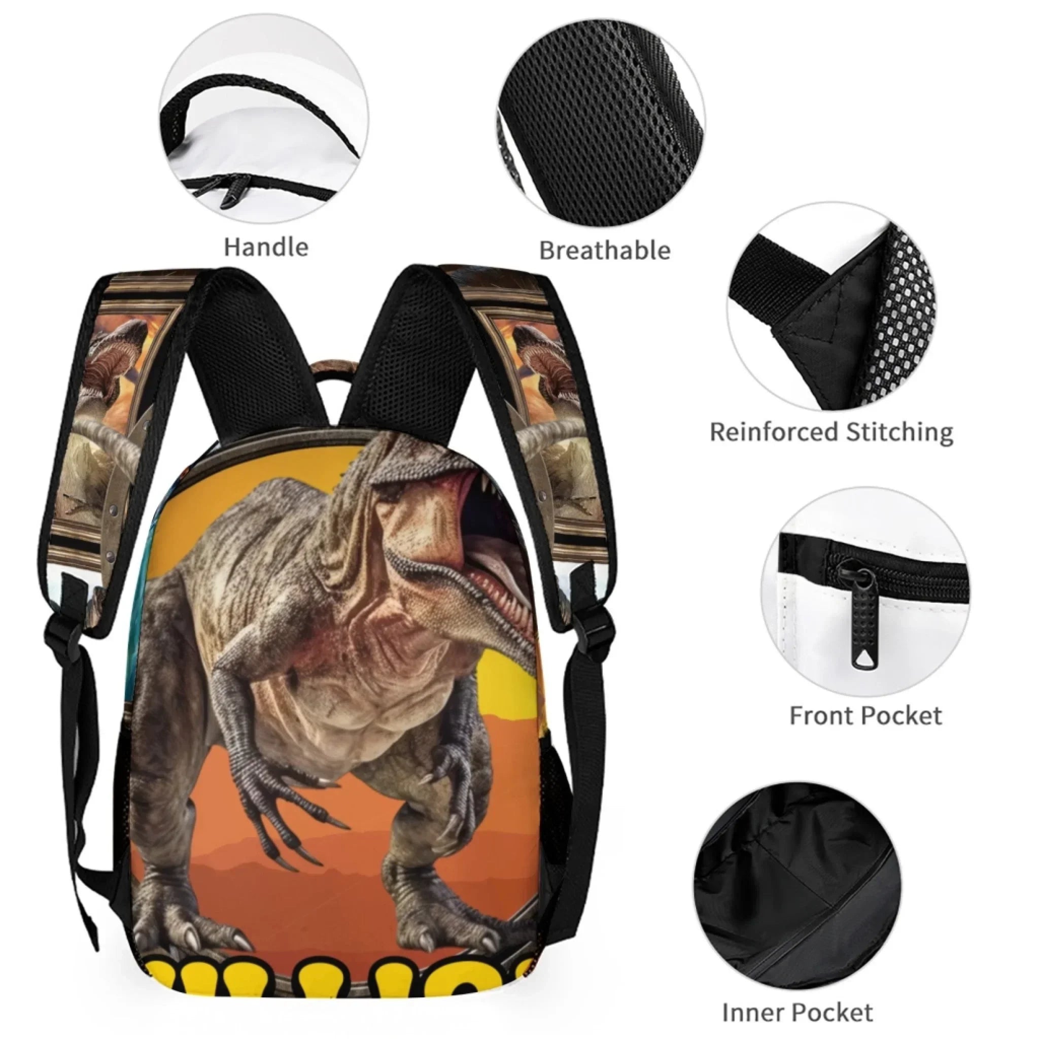 Jurassic Dinosaur Custom Backpack - School Season Gift - Joliny