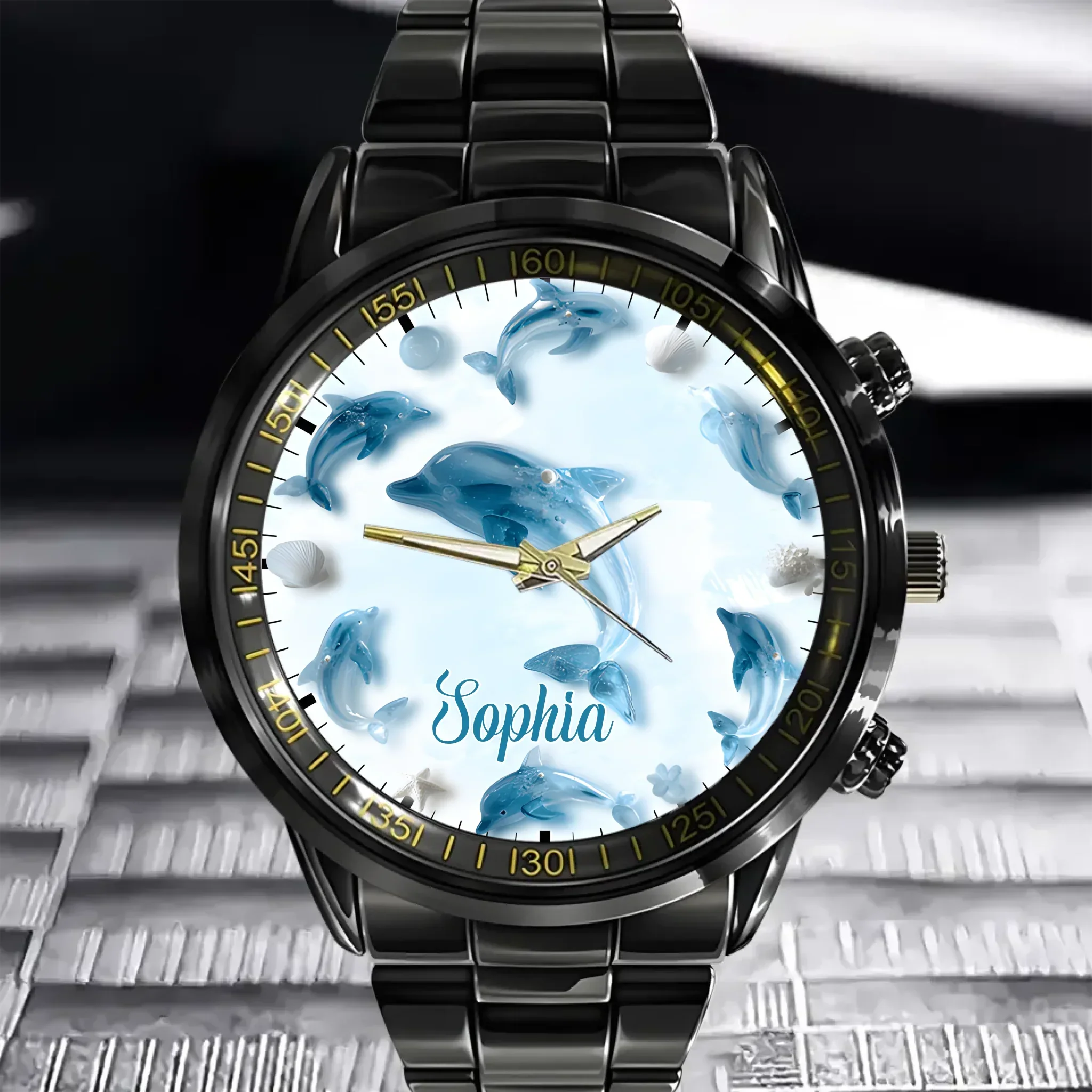 Glassy Animal Themed Custom Watch - Personalized Name - Joliny