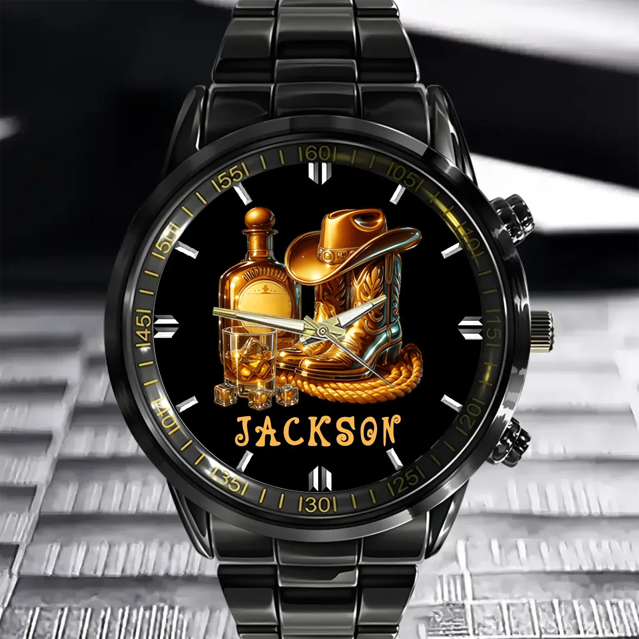 Cowboy Boots Hat | Whisky Watch- Personalized Name - Joliny